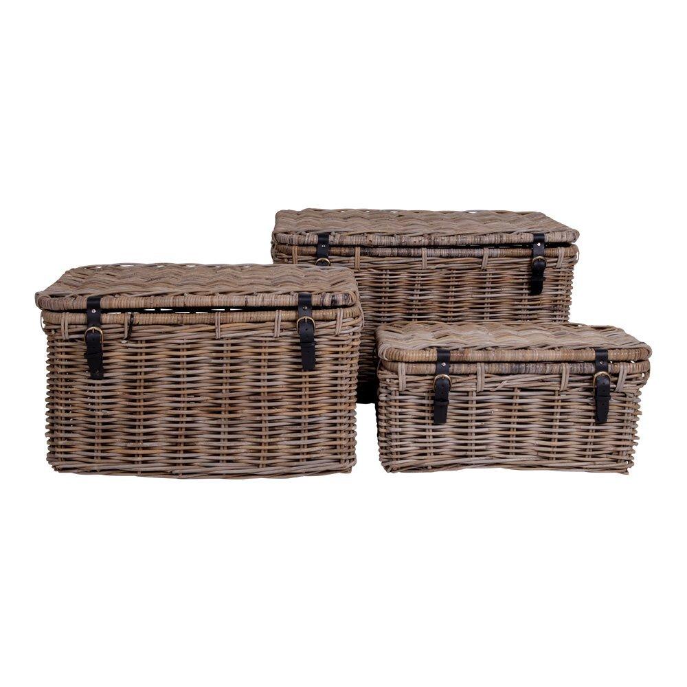 5713917009480 - Xxxl Korbset  Natur  Naturmaterialien  3-teilig  rechteckig  81x48x51 cm  Spielzeug Spielzeugkisten