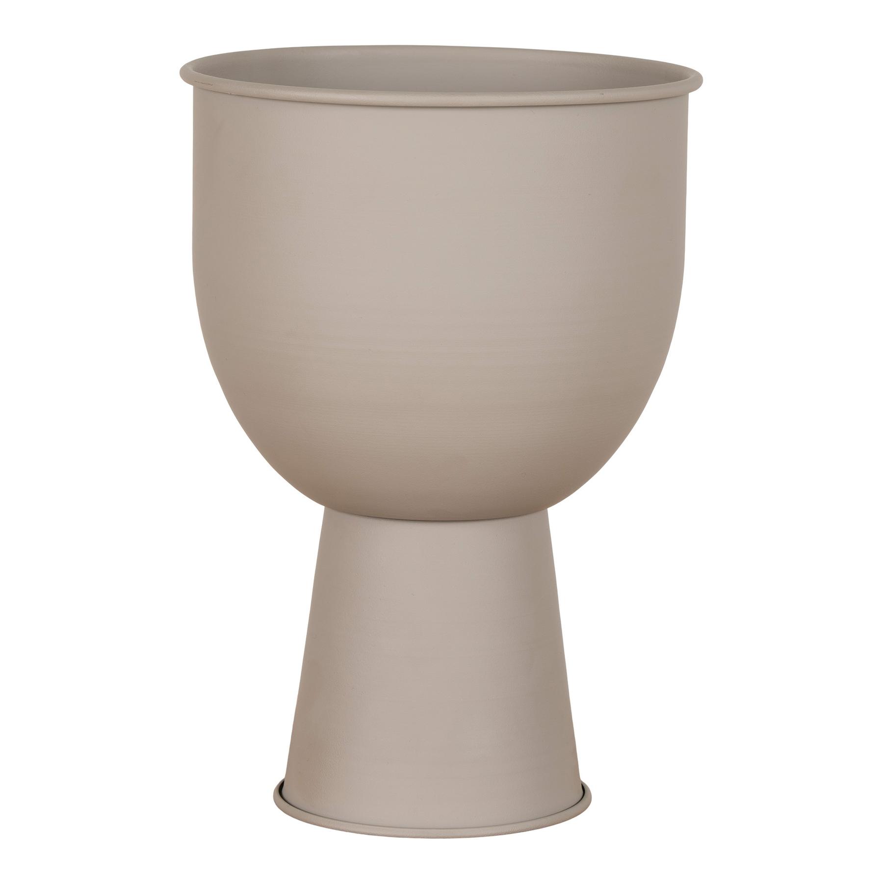 5713917018406 - Blumentopf in Taupe - (H)27 x Ø 19 cm