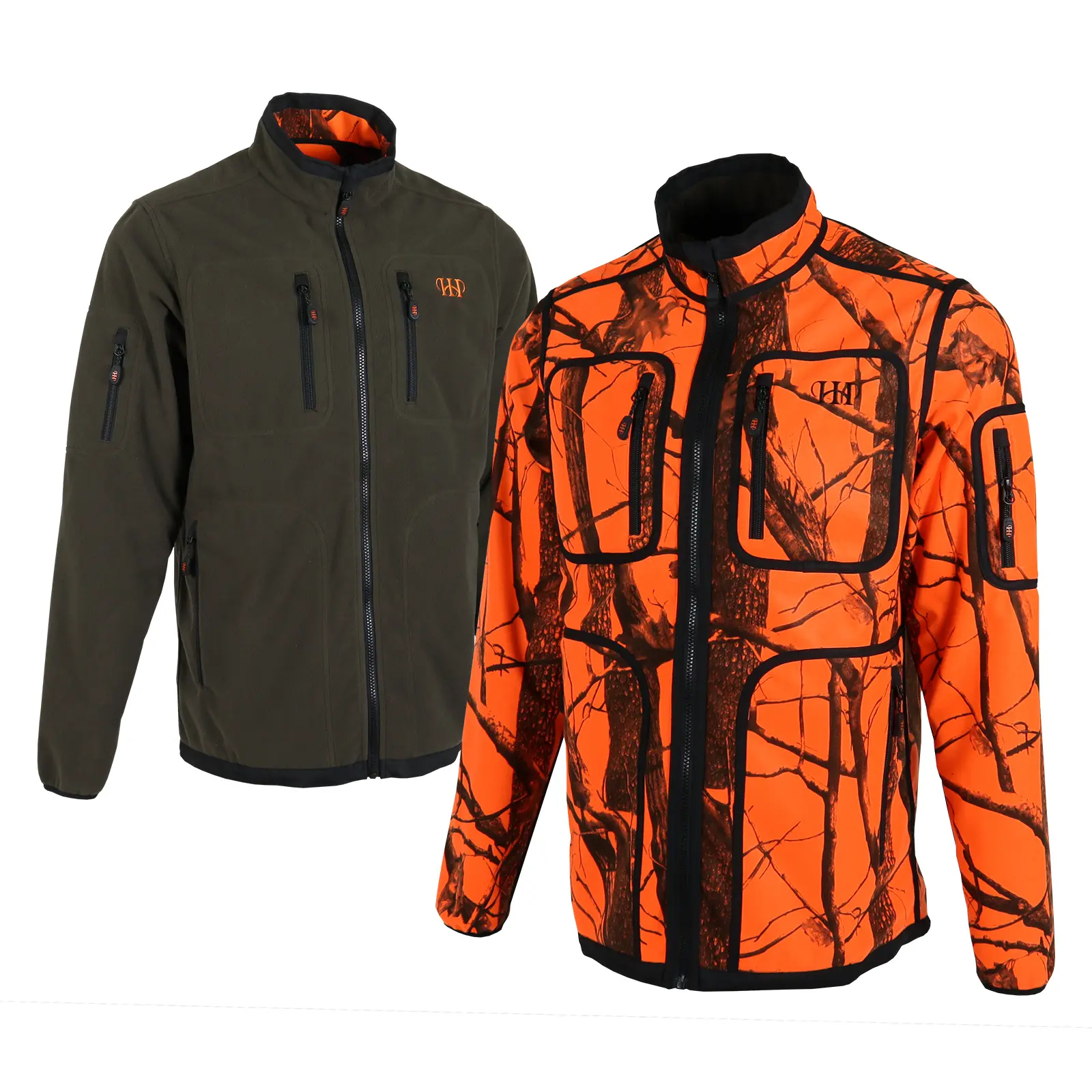 Polaire camouflage reversibile donna