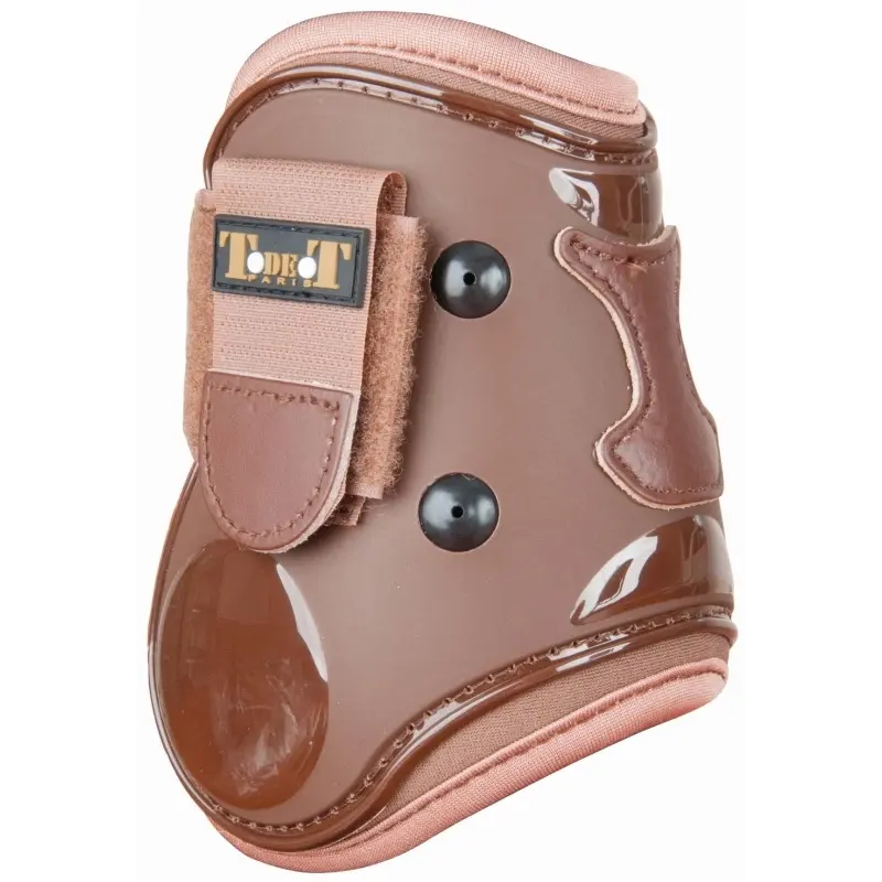 T De T Marron Fetlock Protectors In Shell And Leather