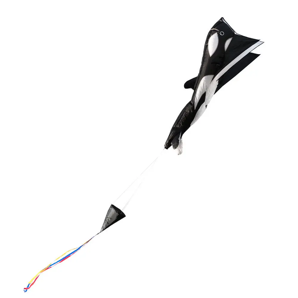 4031169291400 - 106719 - Parafoil Kite Orca - Einleiner ab 8 Jahren 200x60cm inkl 25kp Polyester Schnüre 40m auf Spule