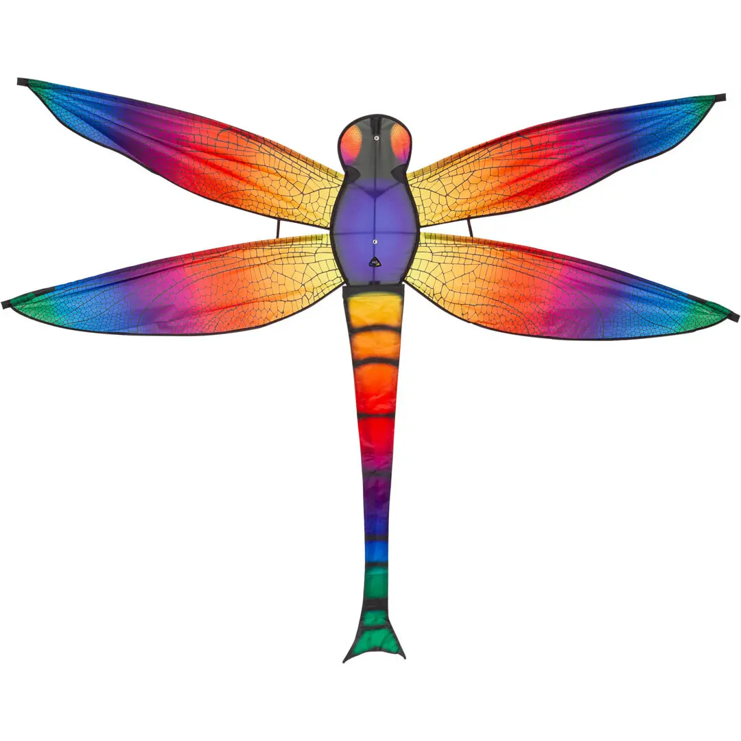 4031169299901 - 105105 - Dazzling Dragonfly Kite - Kinderdrache ab 5 Jahren 110x140cm inkl 17kp Polyester Schnüre 40m