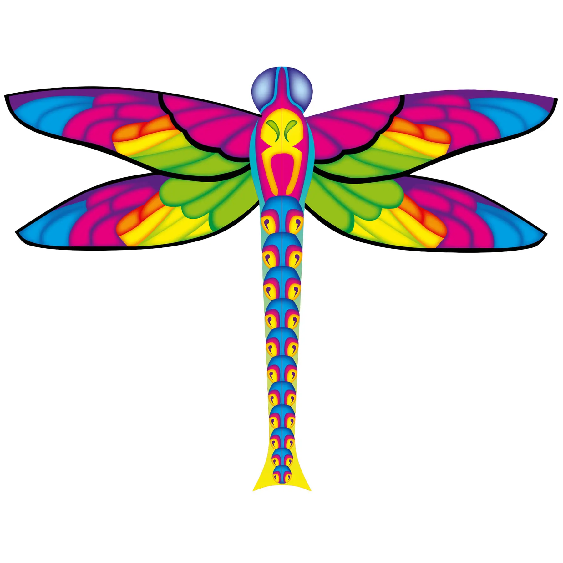 4031169312006 - Ecoline 102196 - Dragonfly - Kinderdrachen ab 5 Jahren 76x100cm inkl17kp Polyester Schnüre 25m