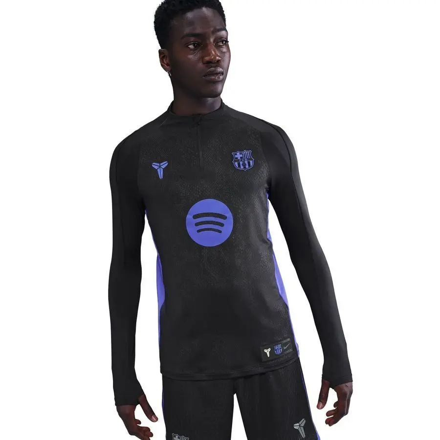 FC Barcelona Langarm-Prematch-Trikot 2025/26 - Noir - male - Size: XS