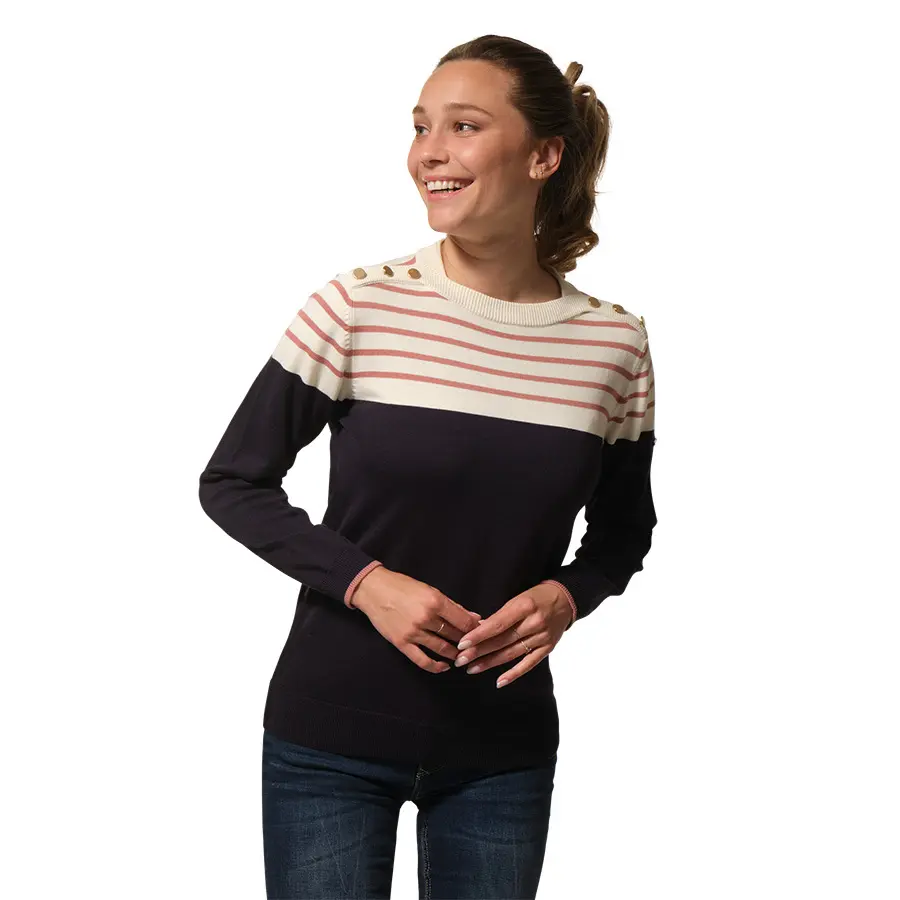 3663993633319 - Pullover mit Rundhalsausschnitt Damen Hublot Mode Marine