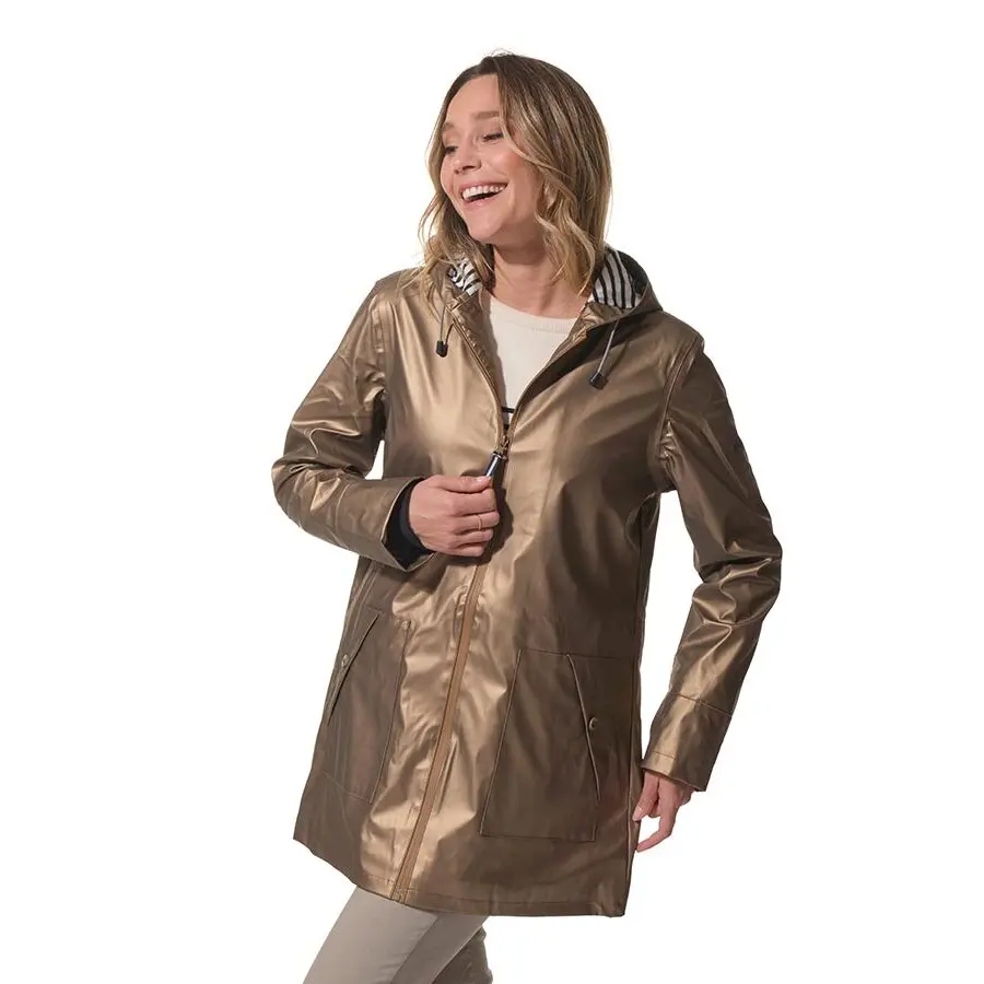3663993847266 - Damen Parka mit metallic Beschichtung Dania