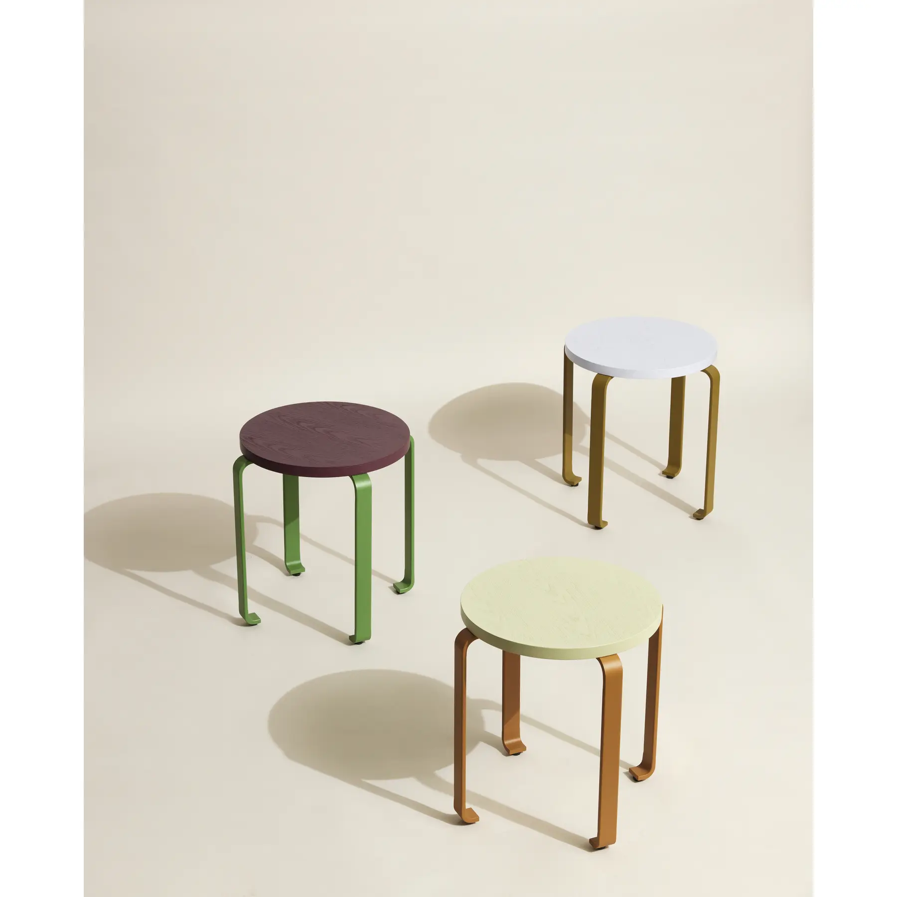 Rolling stool Hubsch Interior Smile | Slowood Interior