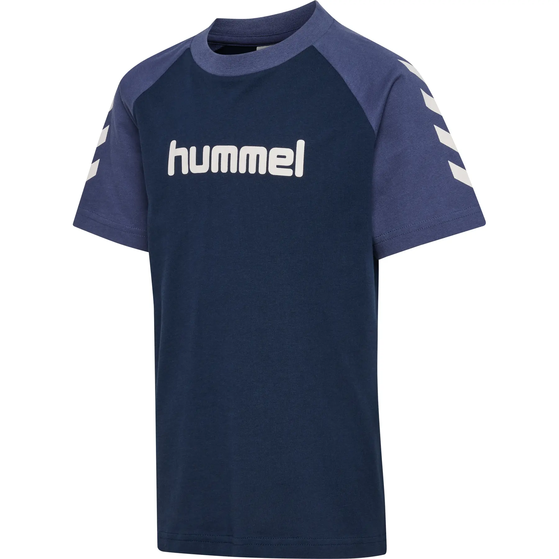 Hummel Bleu T-Shirt Per Bambini Logo