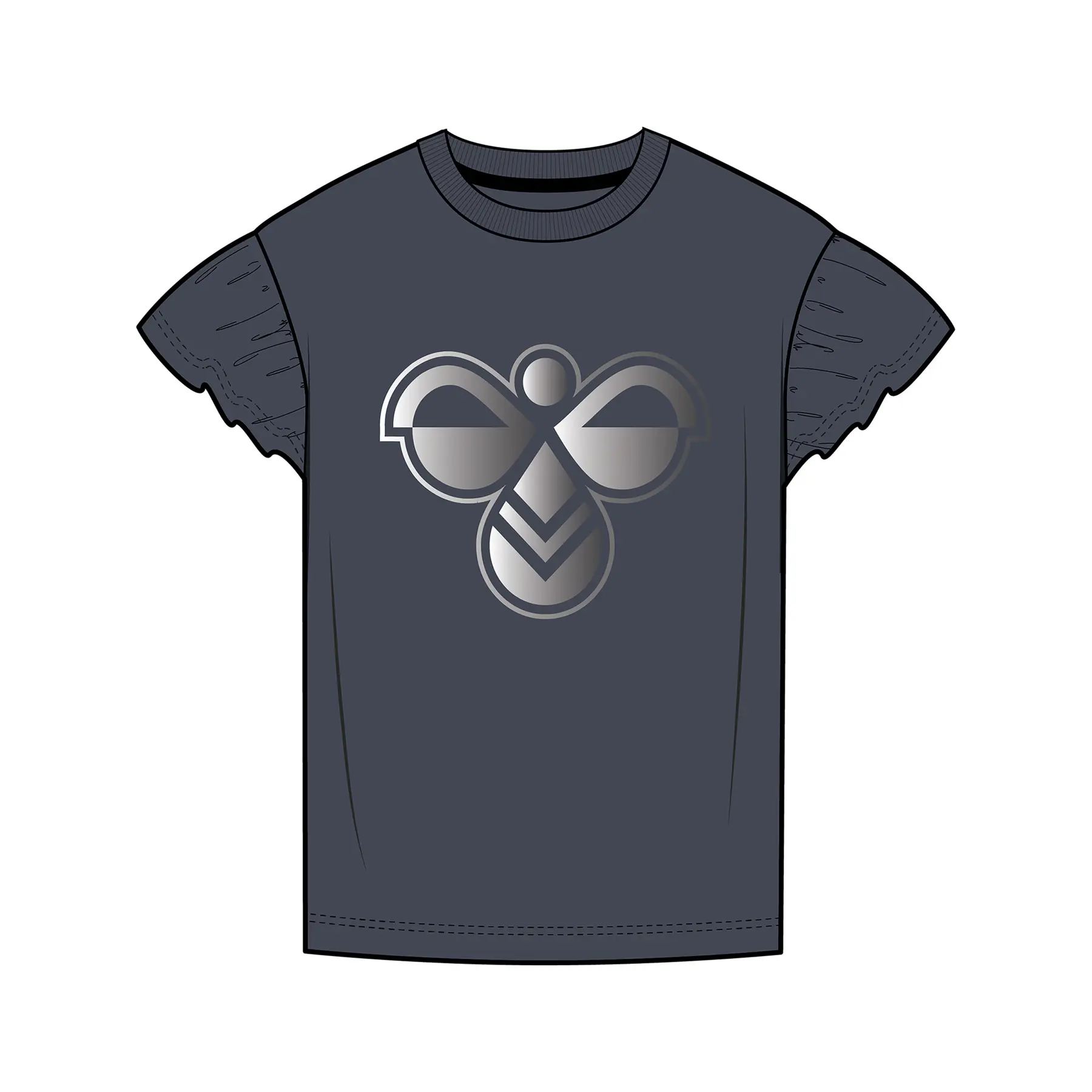 Mädchen Rüschenshirt Hummel