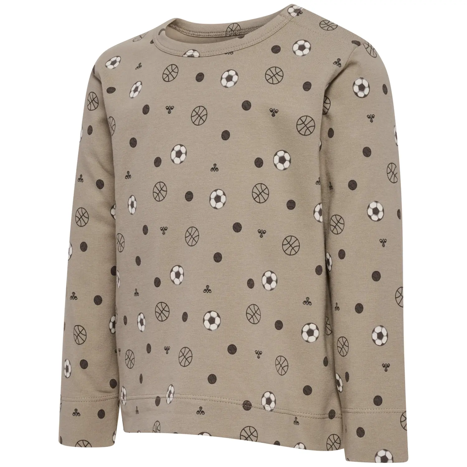 Kinder T-shirt met lange mouwen bedrukt Hummel