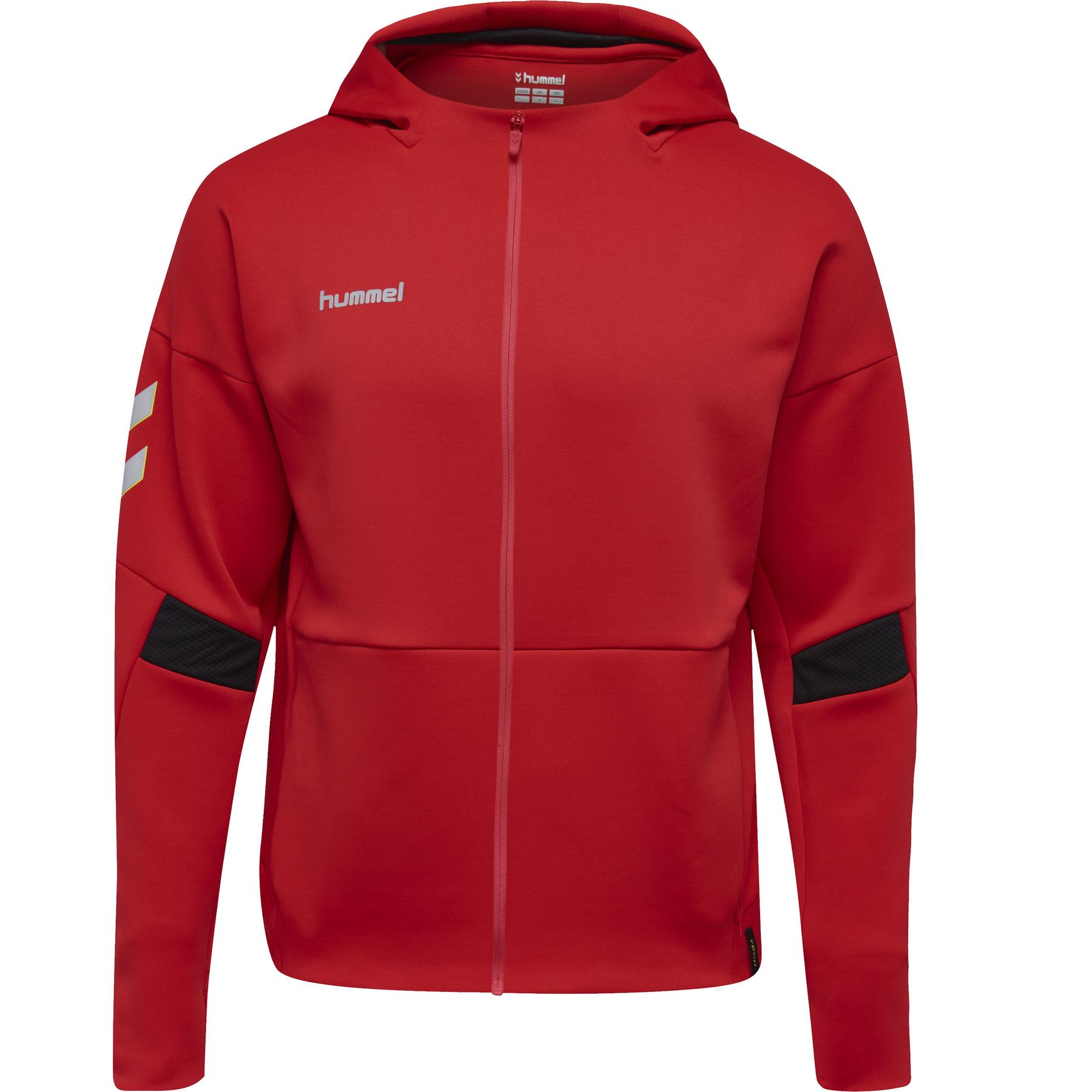 Hummel Homme Sweatshirt Zip Tech Move, Rouge, Taille XL