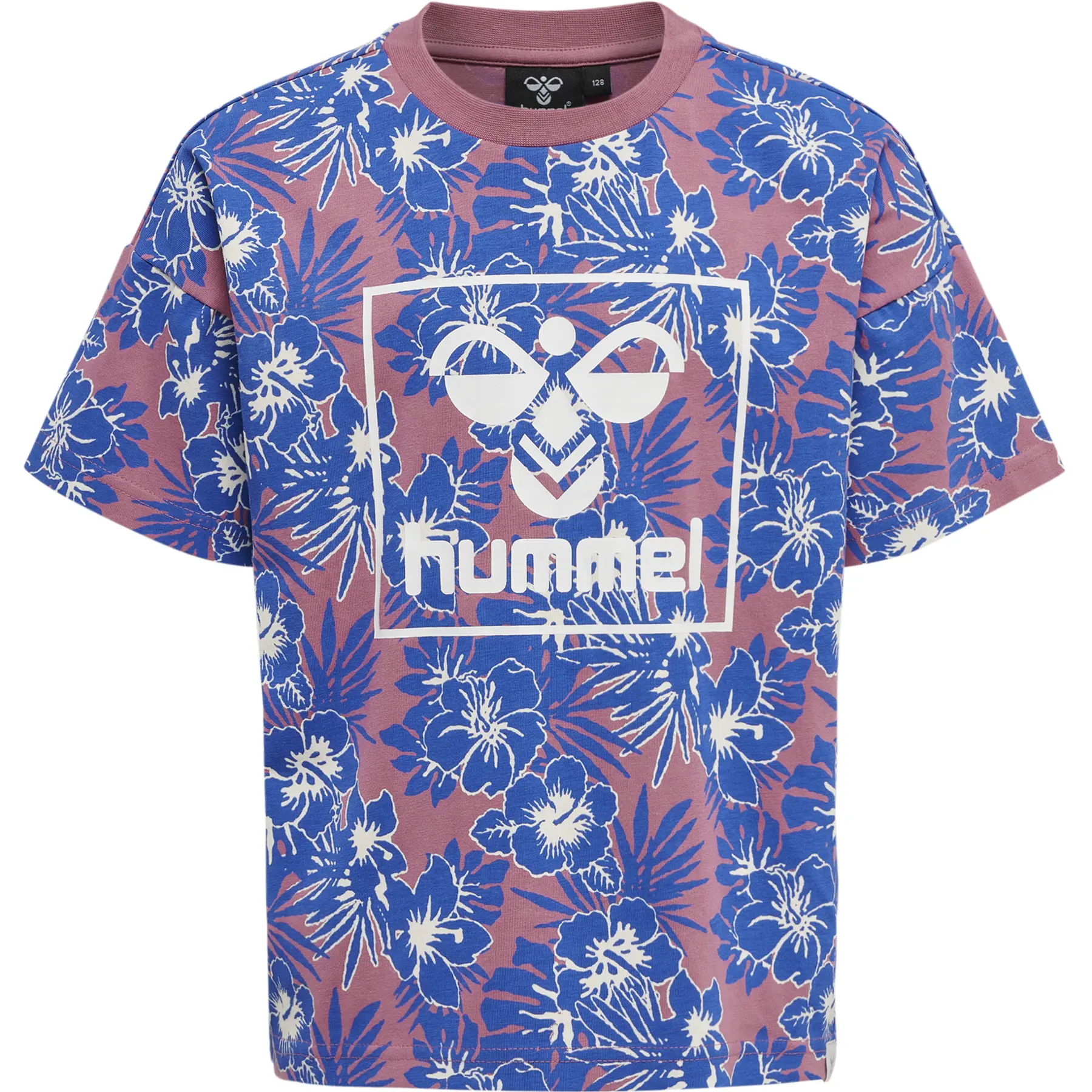 Mädchen T-Shirt mit Blumenmuster Hummel