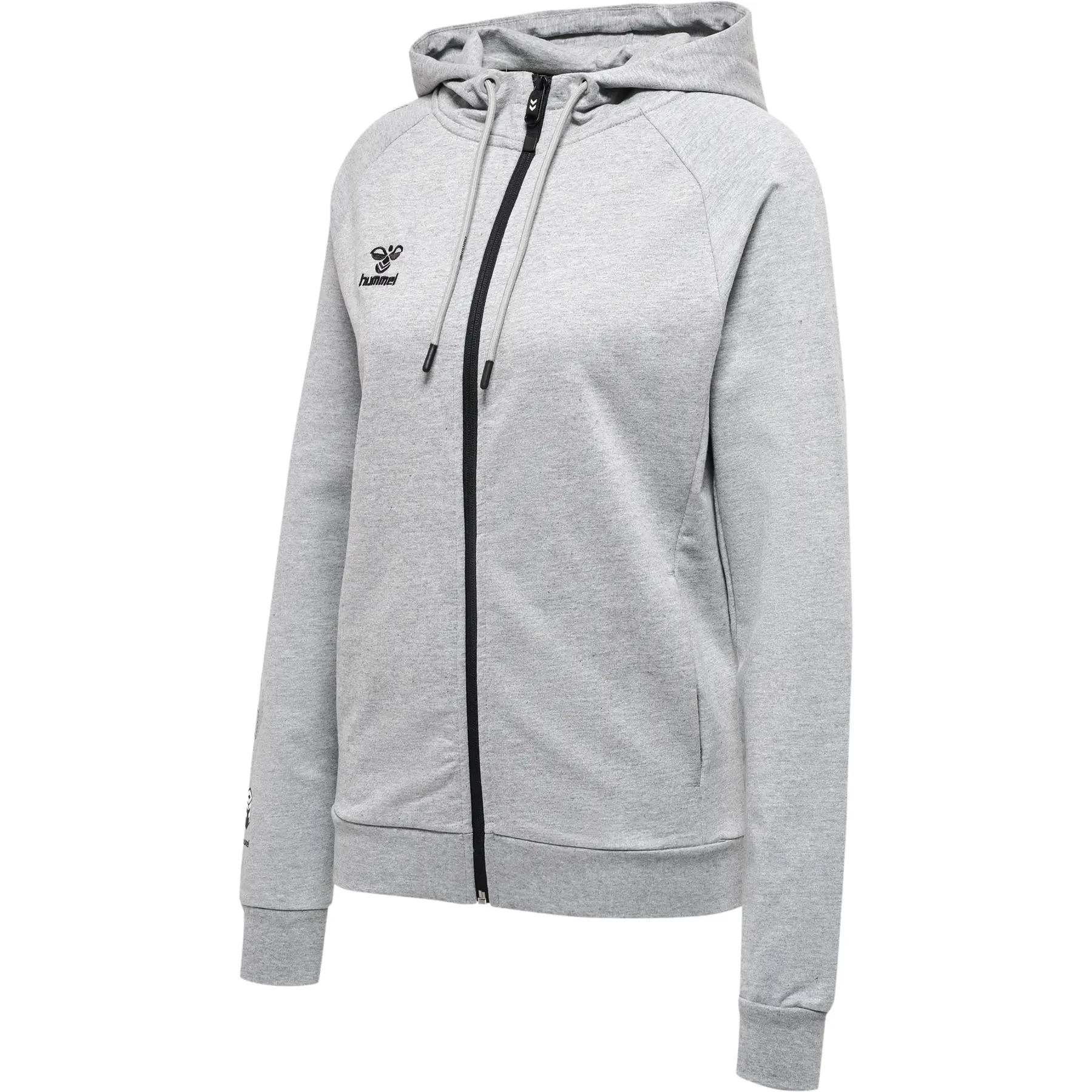 Sweatshirt mit Kapuze und Reißverschluss aus Baumwolle, Damen Hummel Move Grid