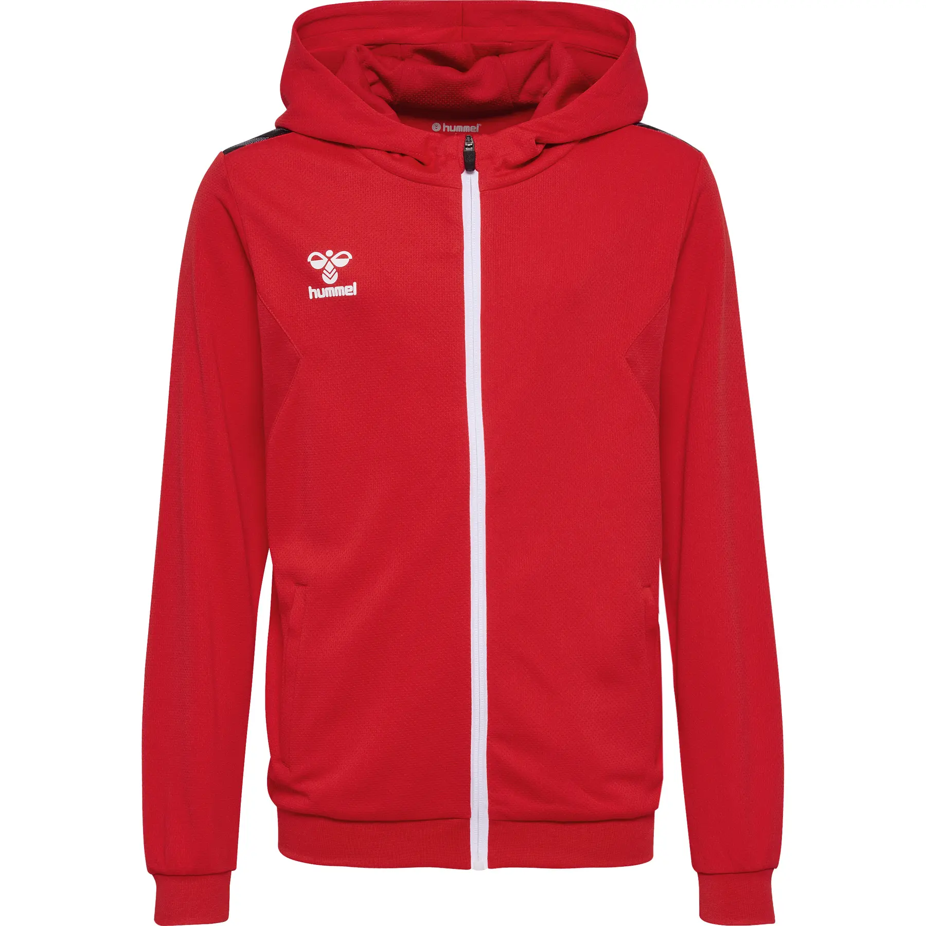 Kinder-Trainingsjacke mit Kapuze und Reißverschluss aus Polyester Hummel Authentic