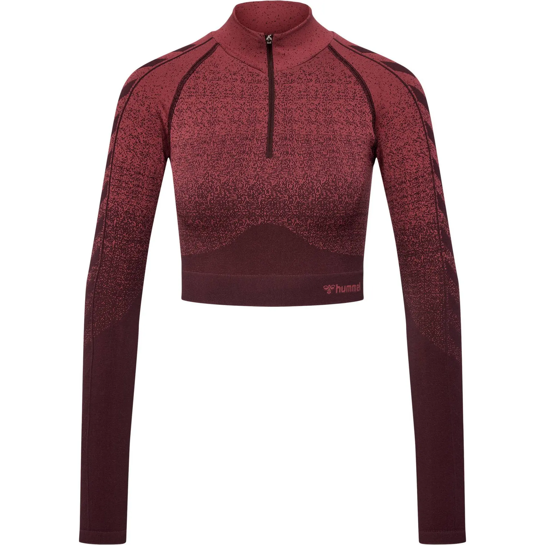 Langarmtrikot mit 1/2 nahtlosem Reißverschluss, Damen Hummel Fade