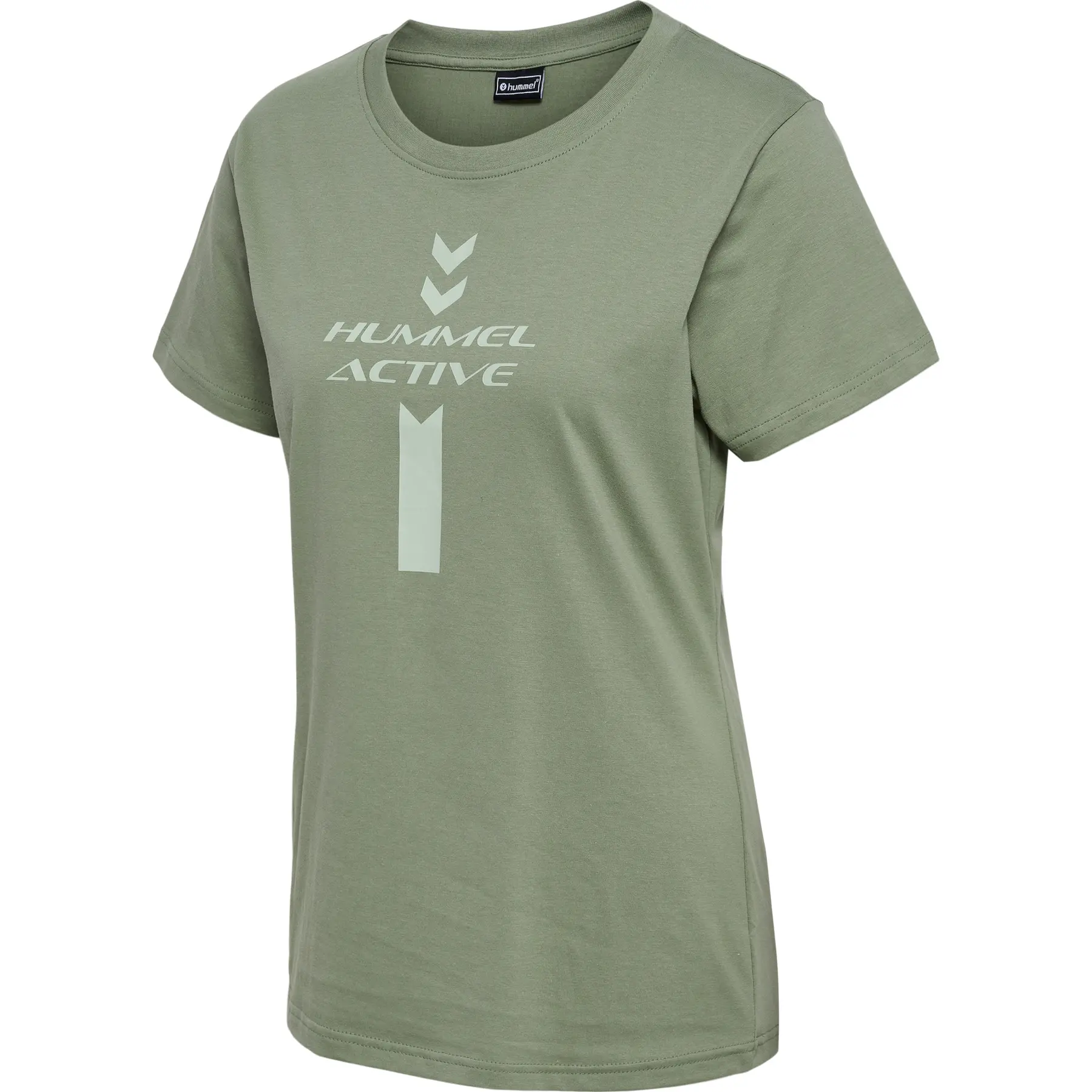 Graphisches Baumwoll-T-Shirt Frau Hummel Active