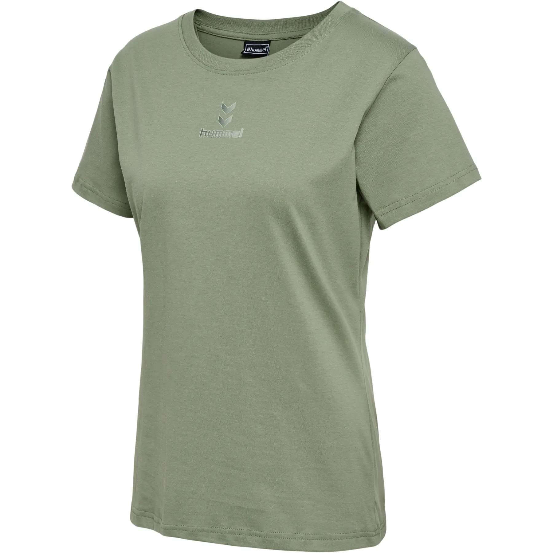 T-Shirt Baumwolle Fischgrätmuster Frau Hummel Active