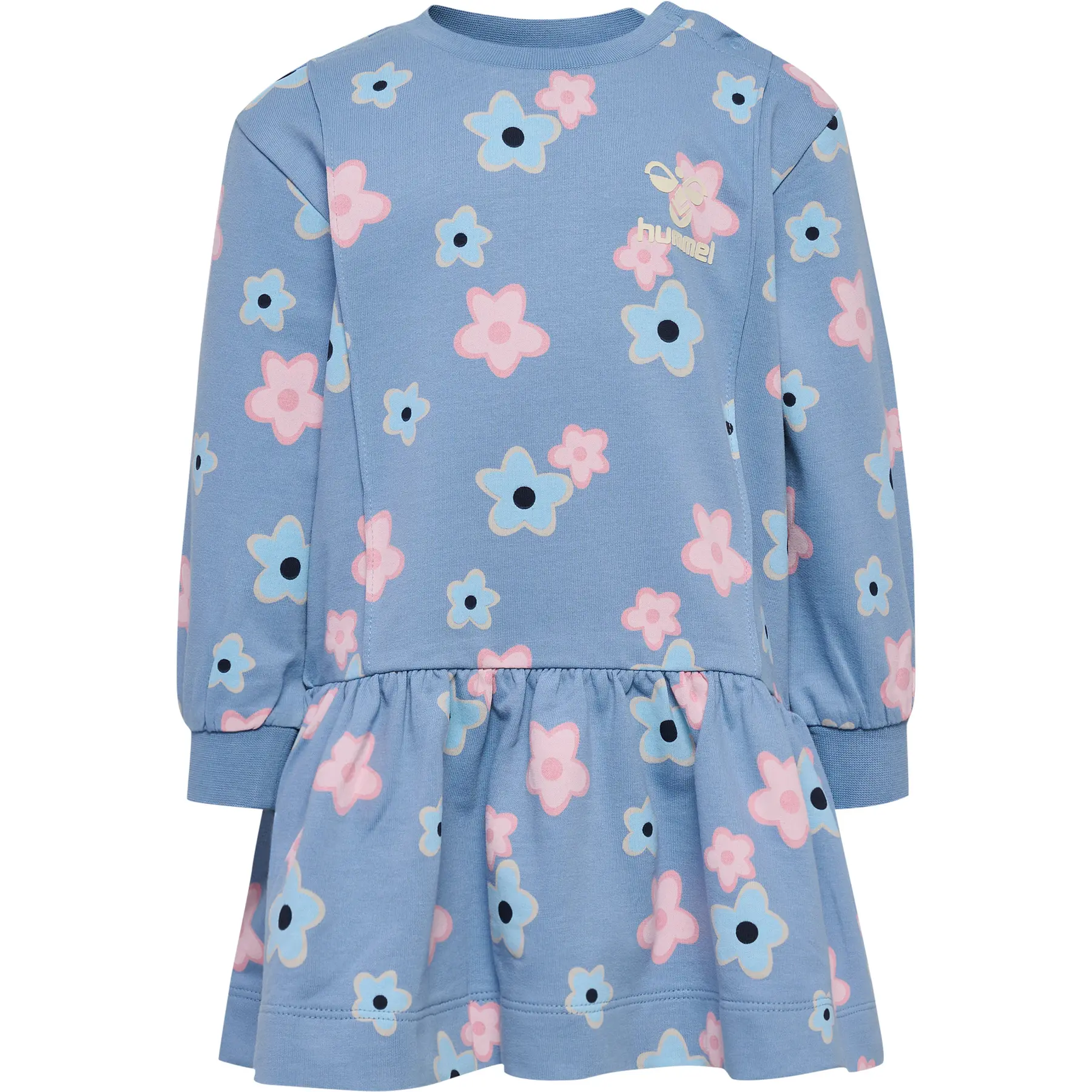 Kleid für Baby-Mädchen mit langen Ärmeln Hummel Rinna