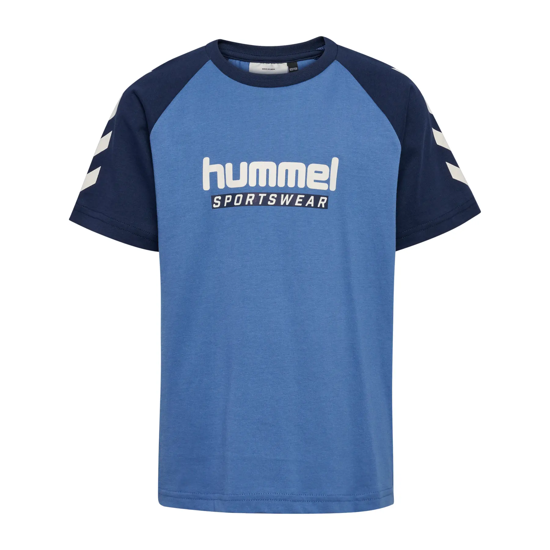 Hummel Bleu T-Shirt Per Bambini Logo