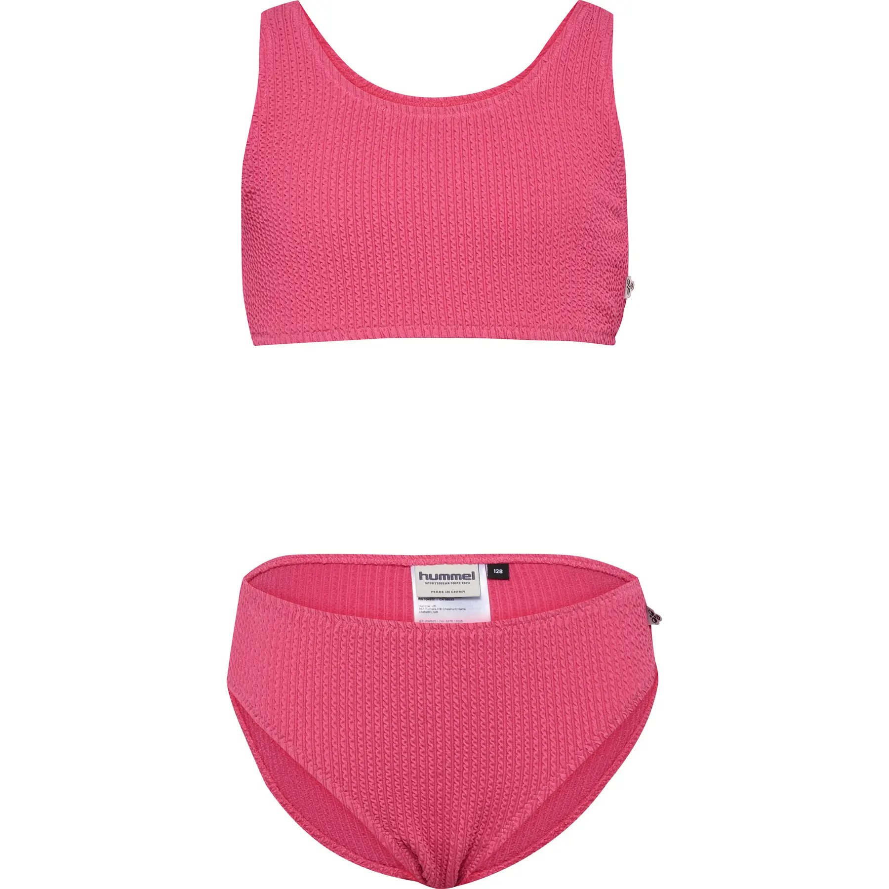 Gestreifter Bikini für Mädchen Hummel