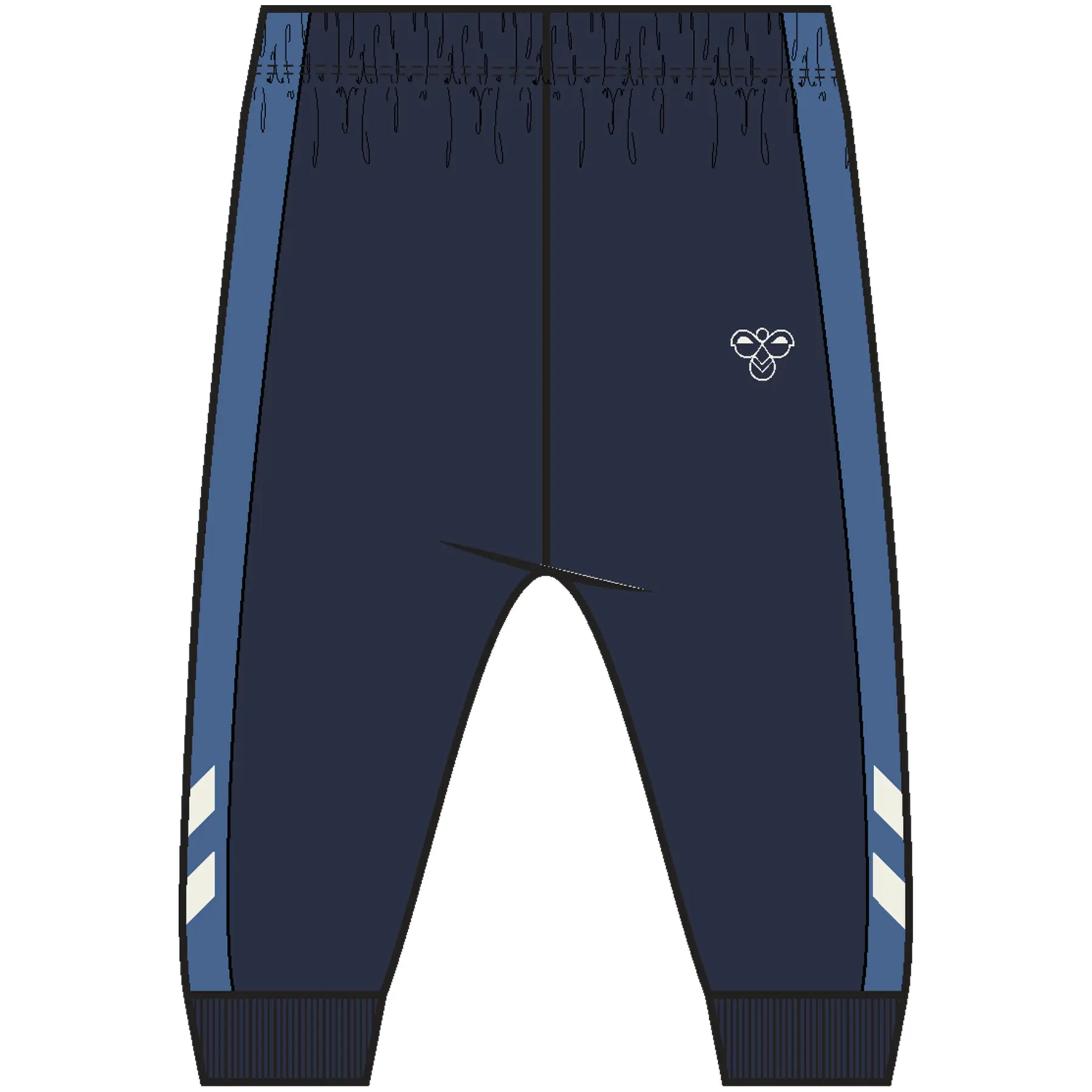 Pantaloni da jogging per bebé Hummel Mini Regular Block