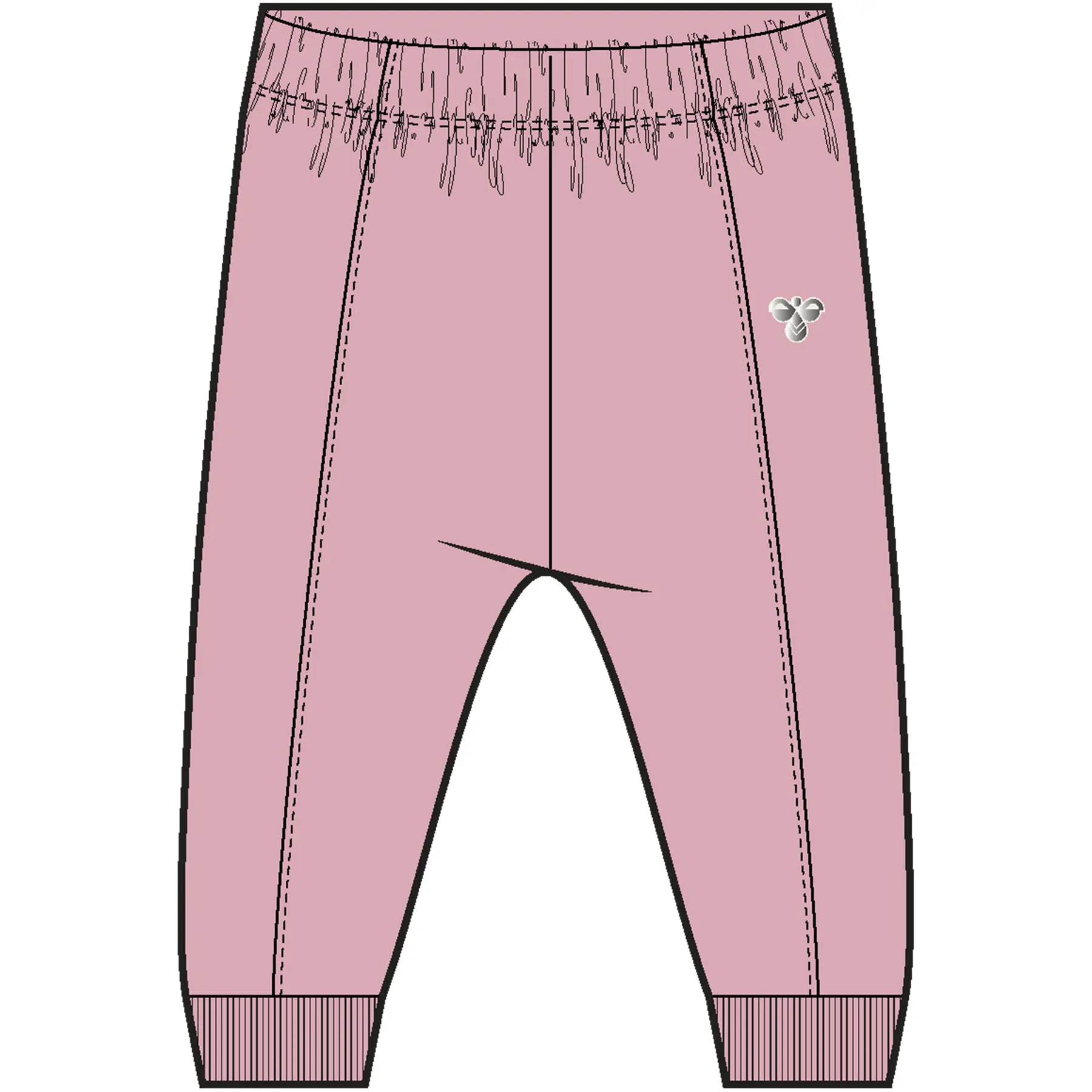 Pantaloni da jogging per bebé Hummel Mini Regular Pintuck