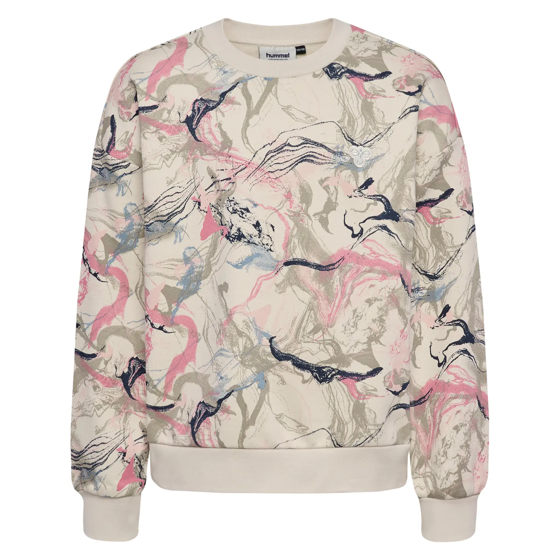 Lässiger Mädchen-Sweatshirt Hummel AOP