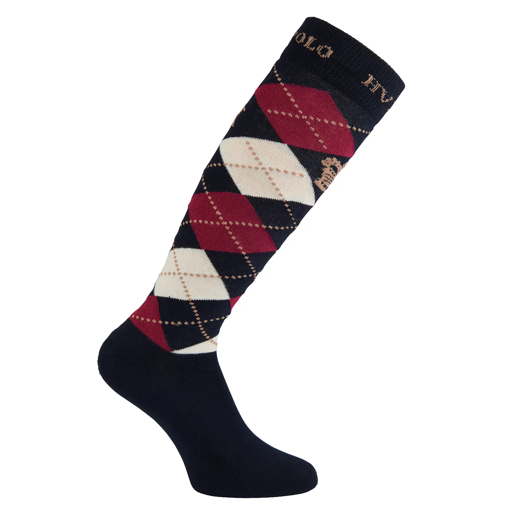 Hv Polo Women's Noir Riding Socks Argyle