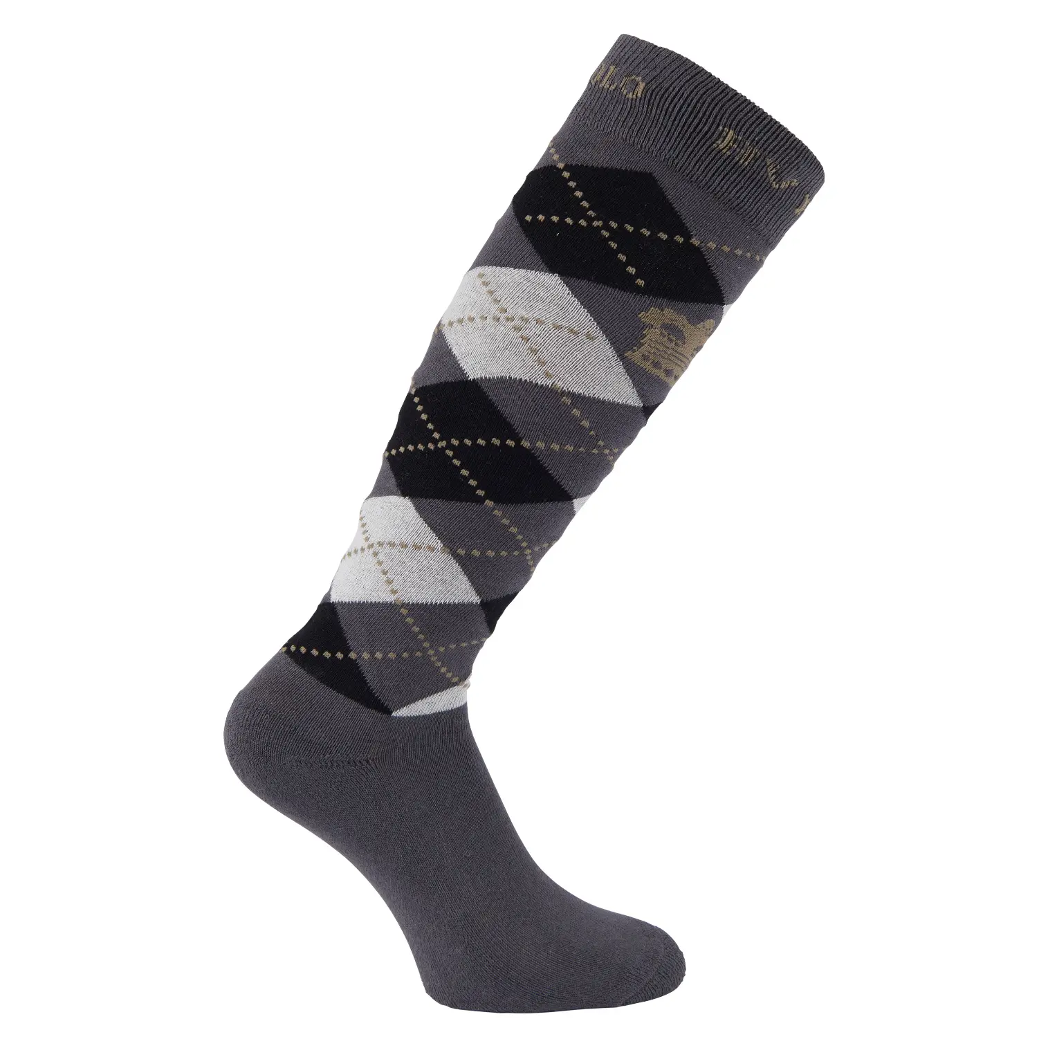 Hv Polo Women's Gris Riding Socks Argyle