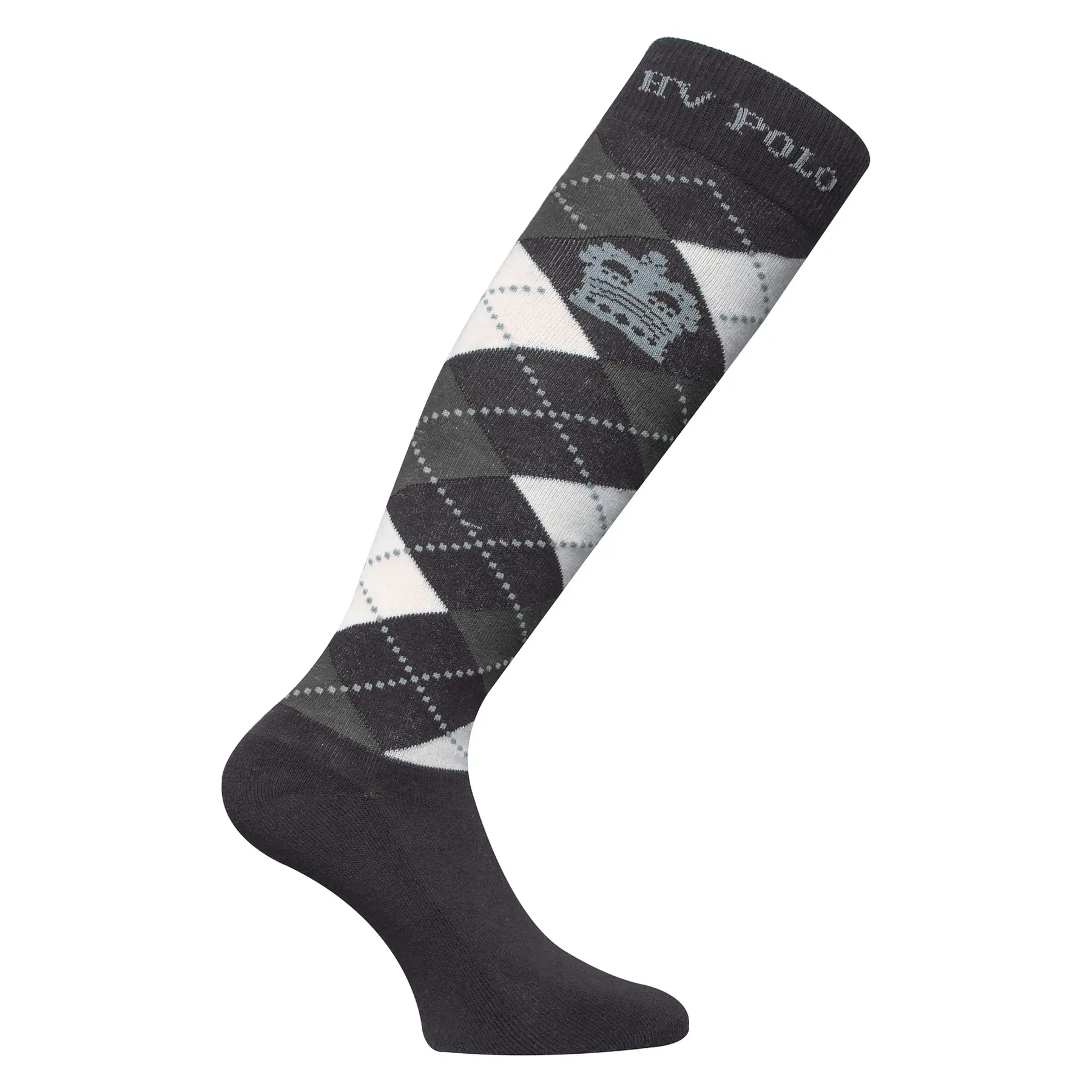 Hv Polo Women's Gris Riding Socks Argyle