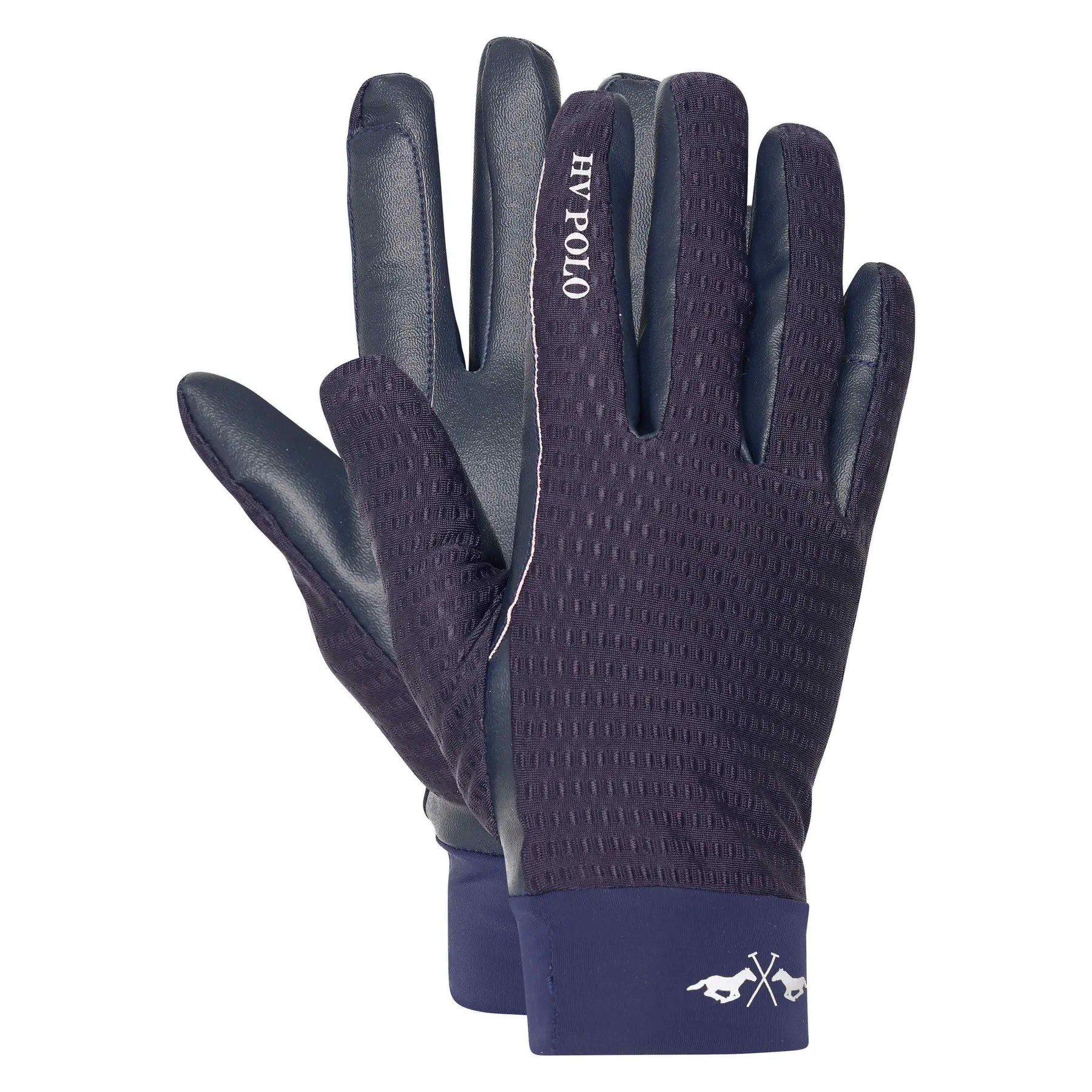 Hv Polo Women's Bleu Riding Gloves For Luminar