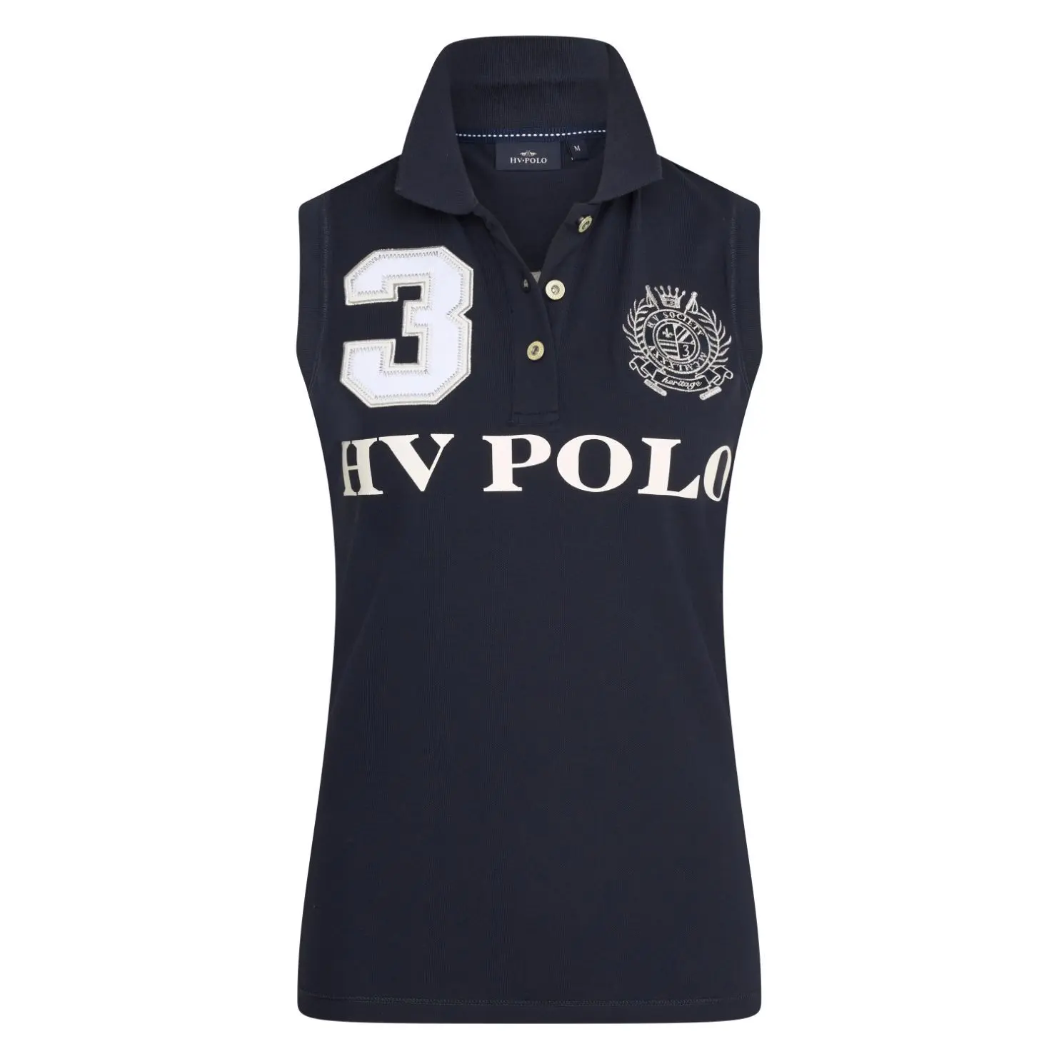 Hv Polo Women's Bleu Sleeveless Riding Polo Favouritas
