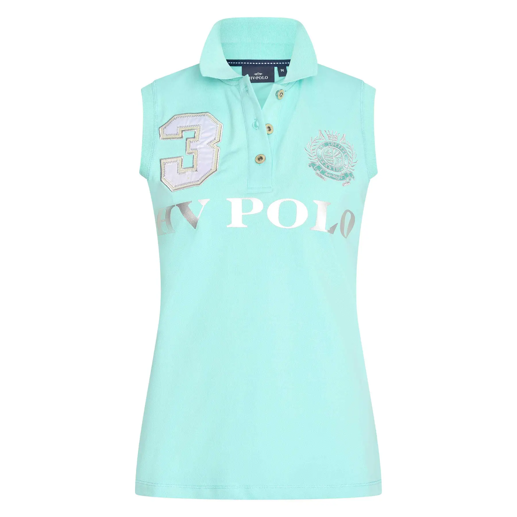 Hv Polo Women's Bleu Sleeveless Riding Polo Favouritas