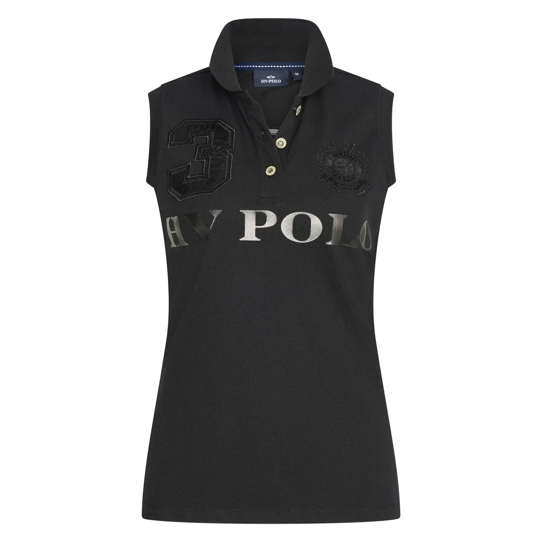 Hv Polo Women's Noir Sleeveless Riding Polo Favouritas