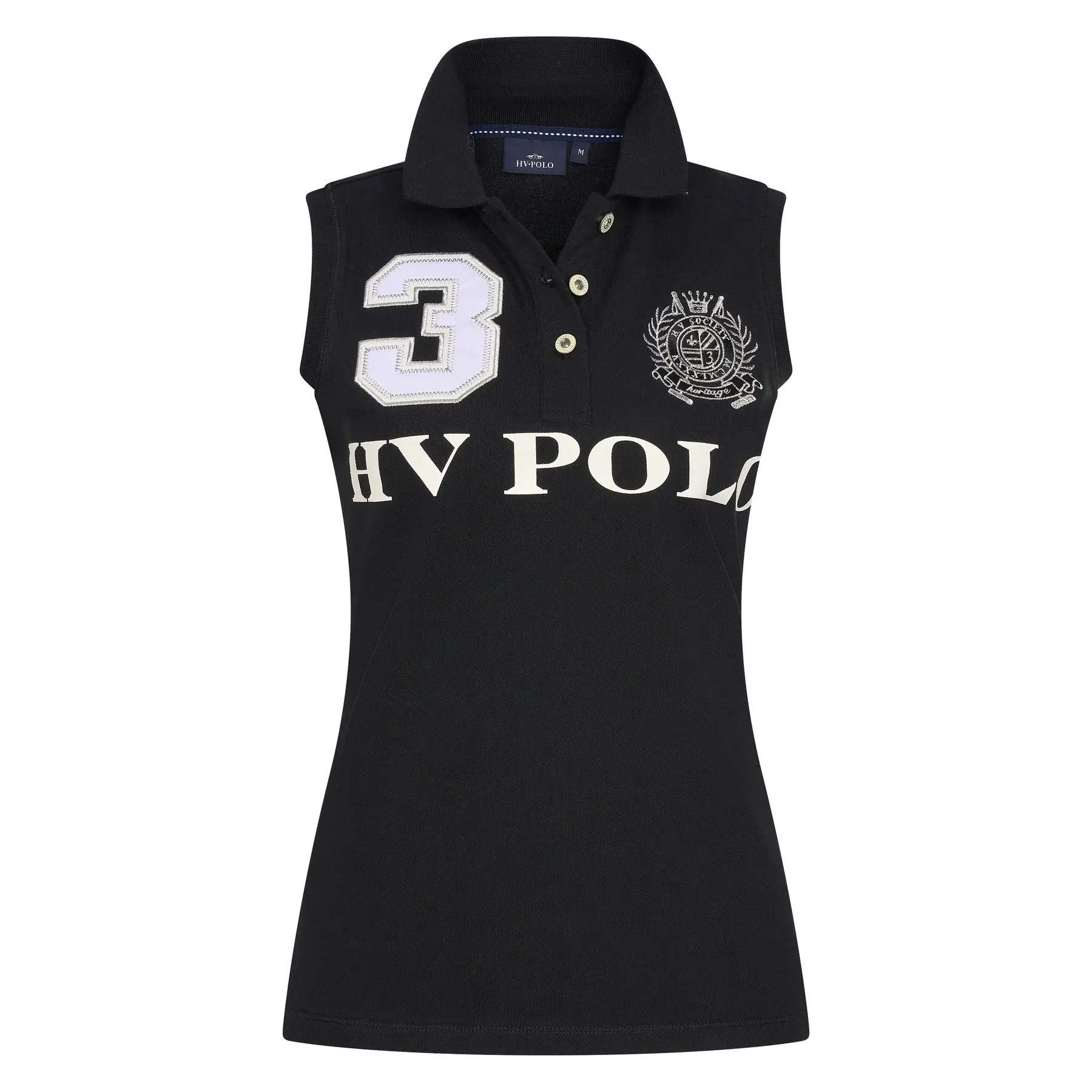 Hv Polo Women's Noir Sleeveless Riding Polo Favouritas