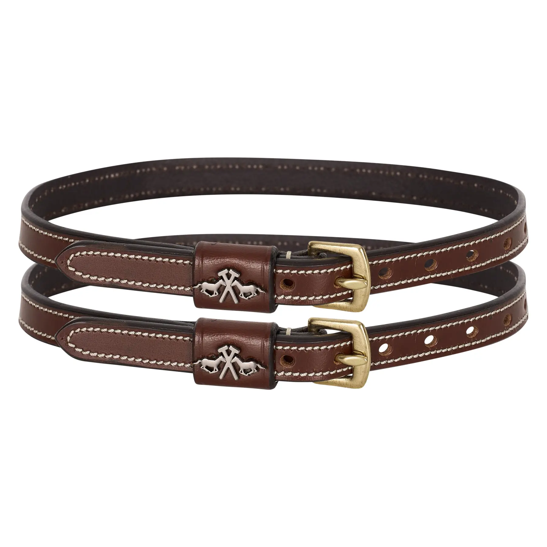 Lanières d'éperons pour cheval en cuir HV Polo Legacy