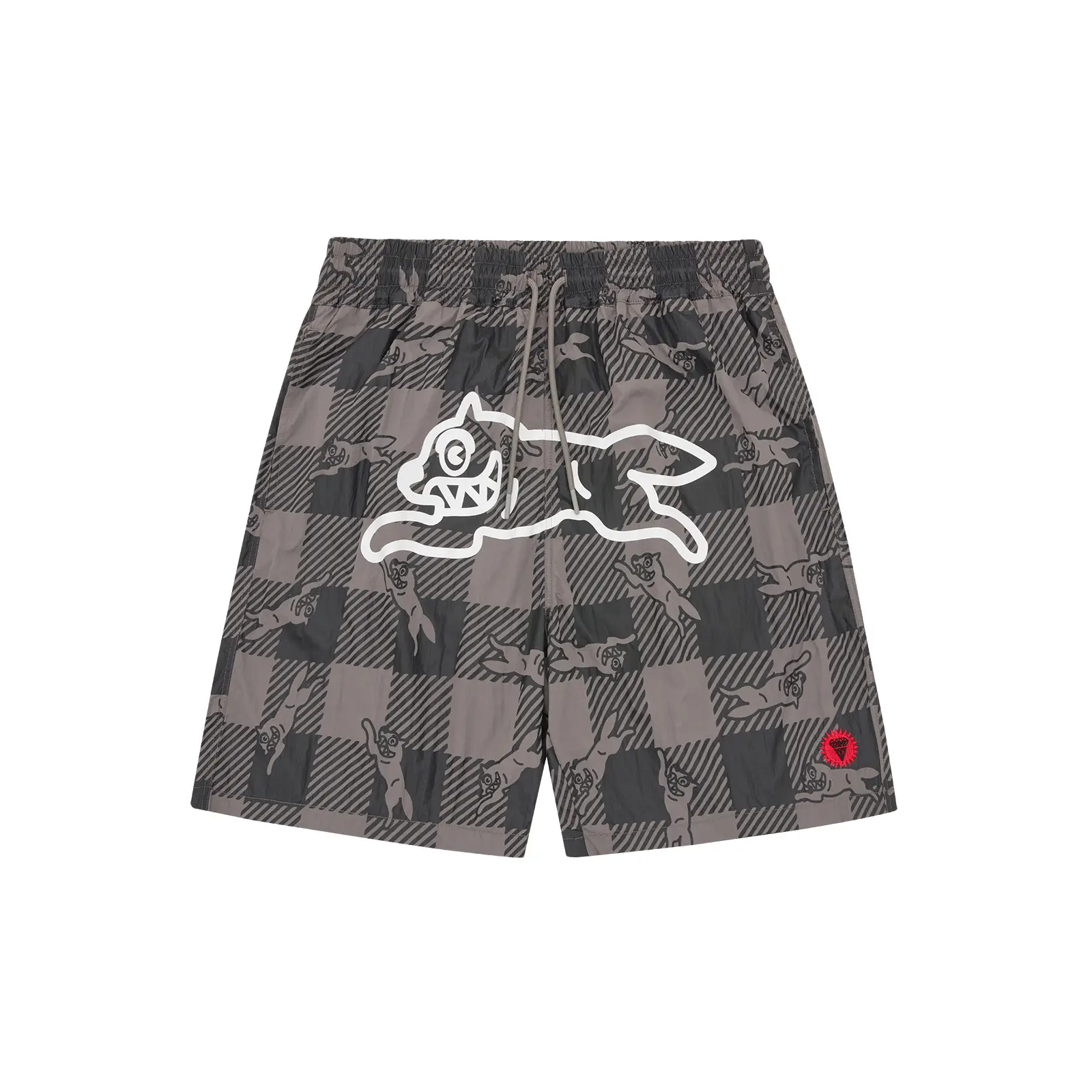 Badehose Icecream Checker Running Dog