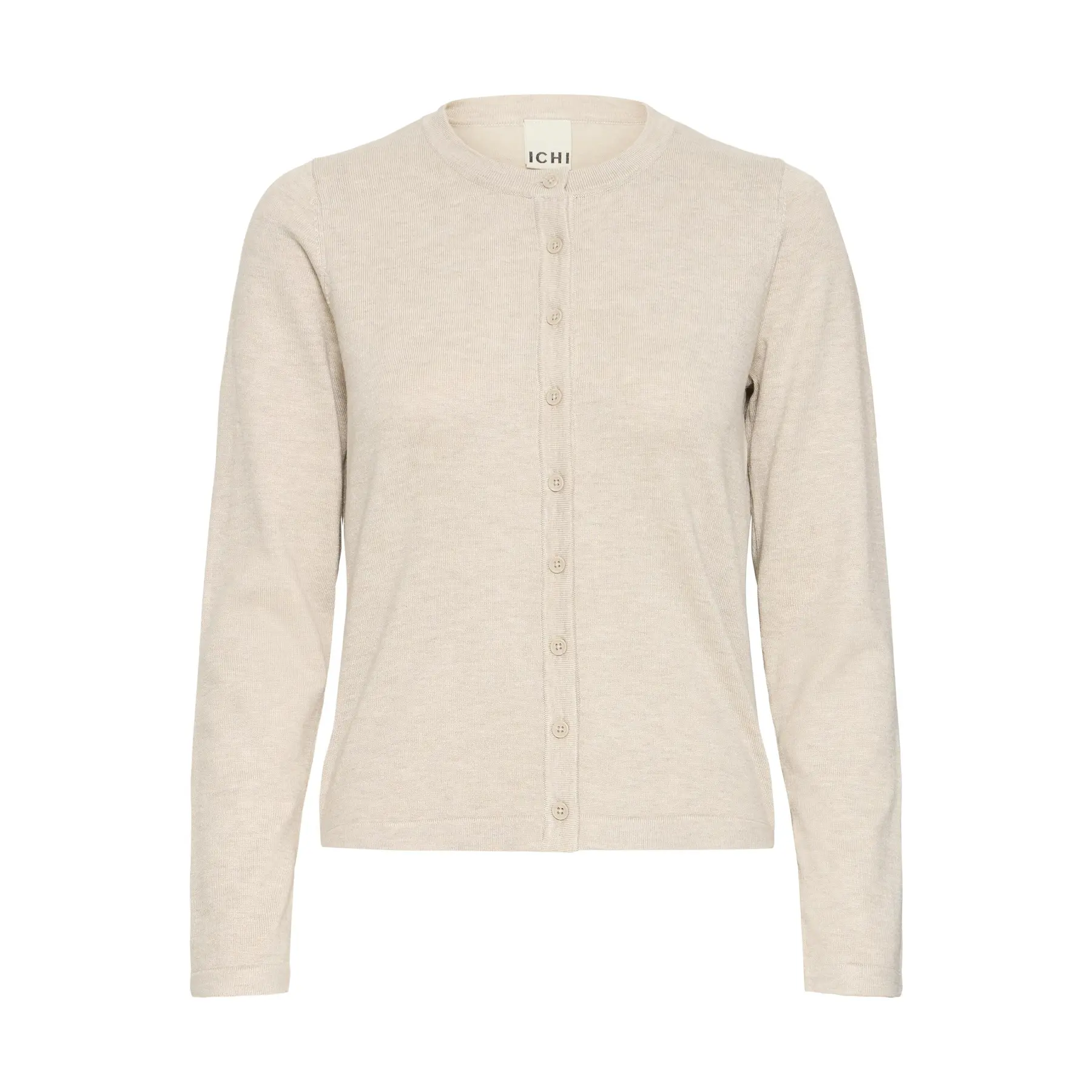 Strickjacke mit Rundhalsausschnitt, Damen Ichi Luls