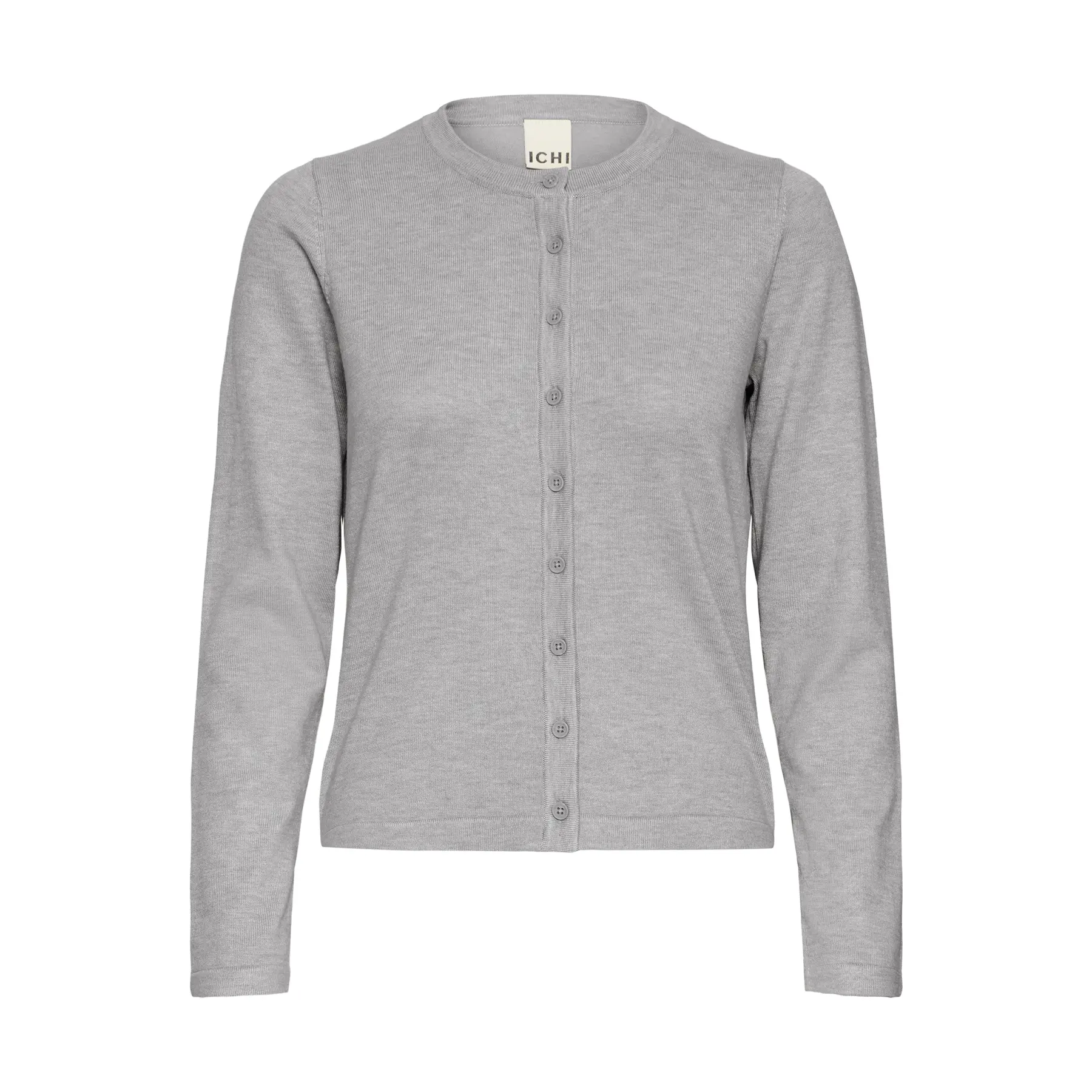Strickjacke mit Rundhalsausschnitt, Damen Ichi Luls
