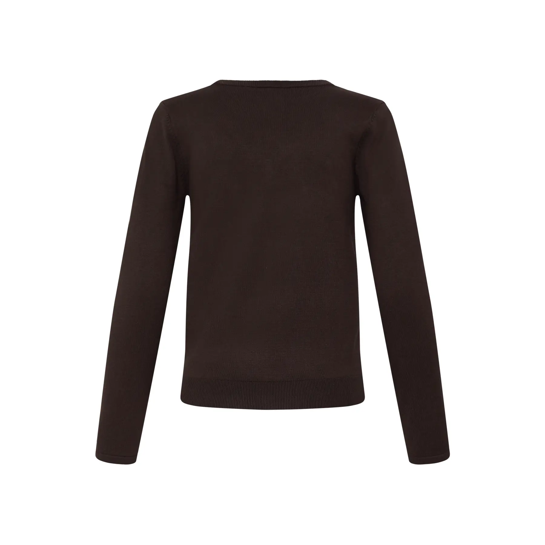 Ichi Women's Marron V-Neck Sweater Ihluls