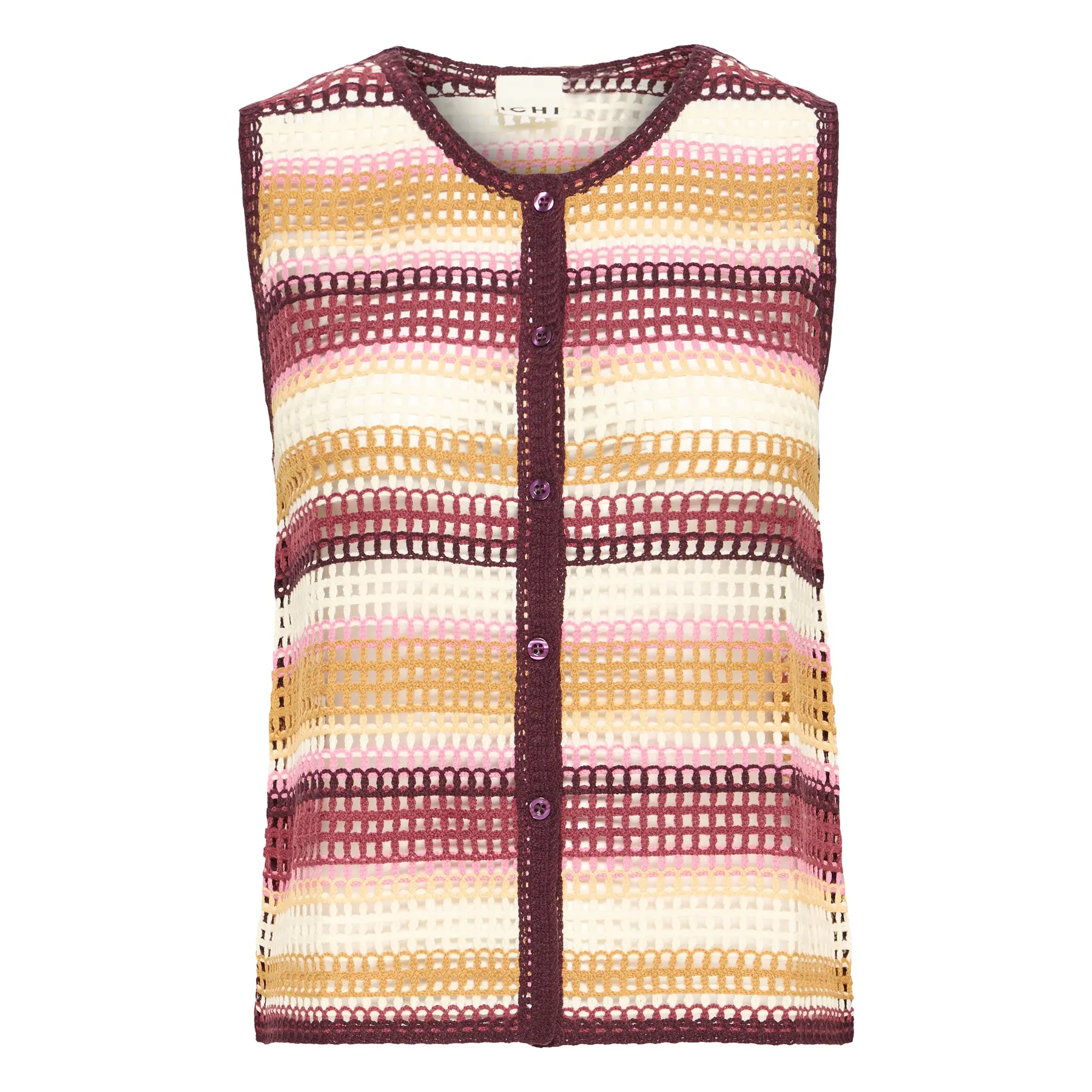 Image of Ärmelloser Pullover Damen Ichi Oriana