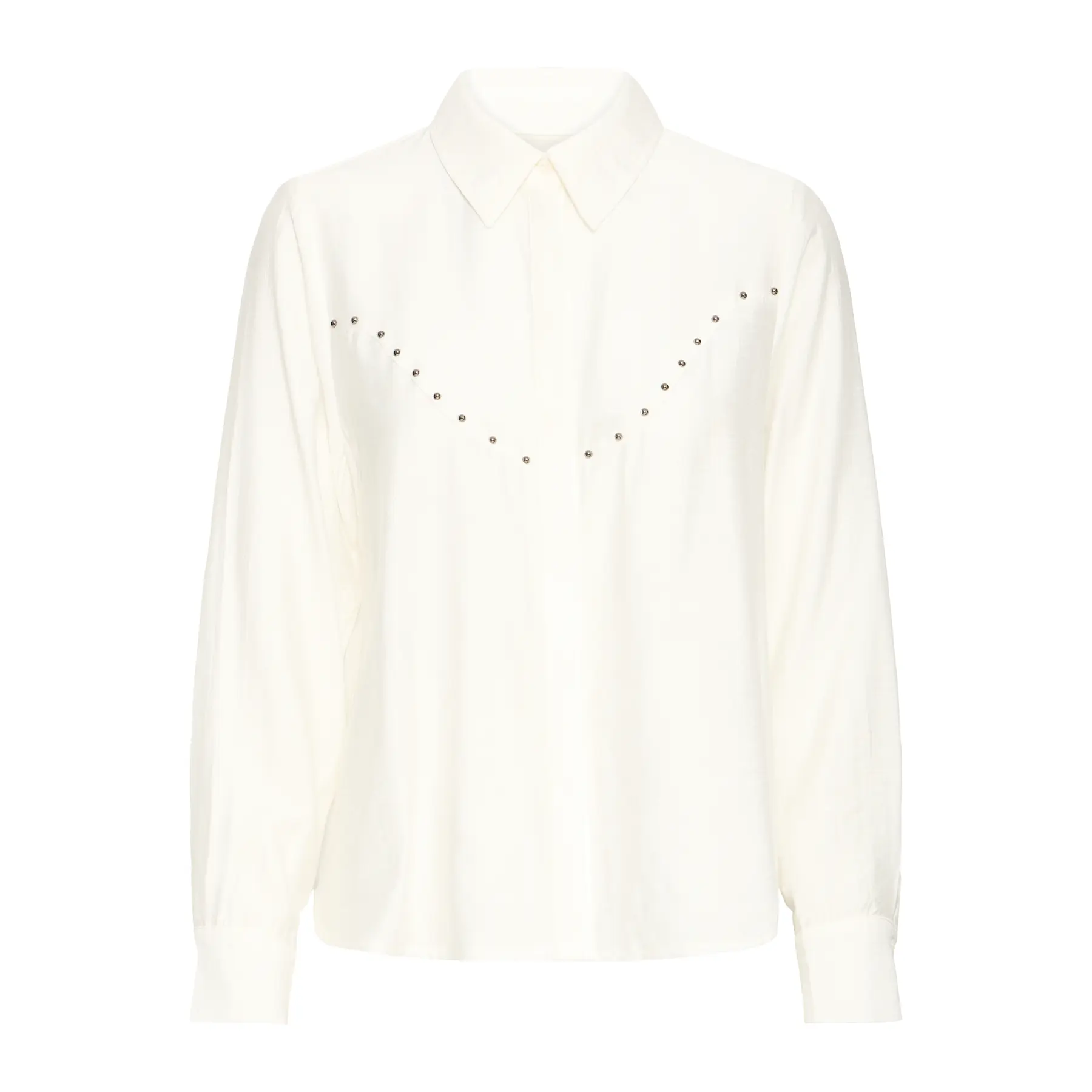 Ichi Women's Blanc Blouse Ihlivi