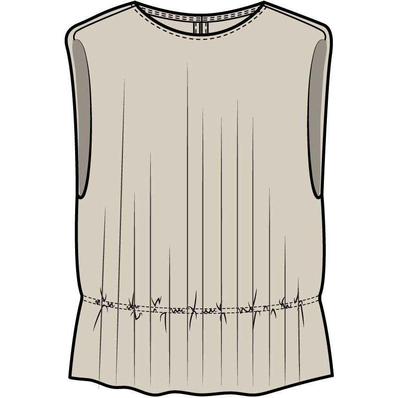 5715574857190 - Faltenfreies ärmelloses Damenunterhemd Mikala