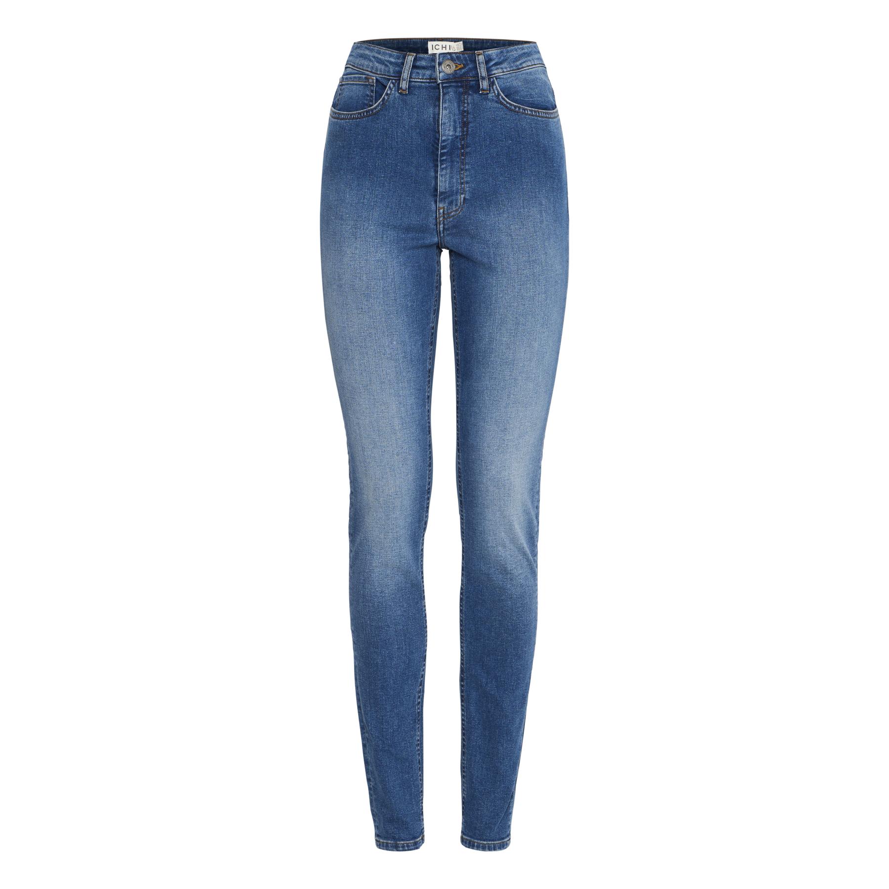 5715574597041 - Hoch taillierte Slim-Jeans für Damen Twiggy