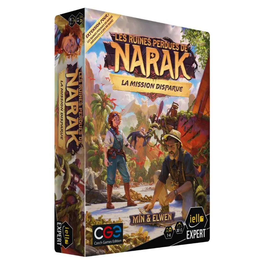 3701551702364 - Brettspiel Die verlorenen Ruinen von Narak Verschwundene Mission (Erweiterung) IELLO