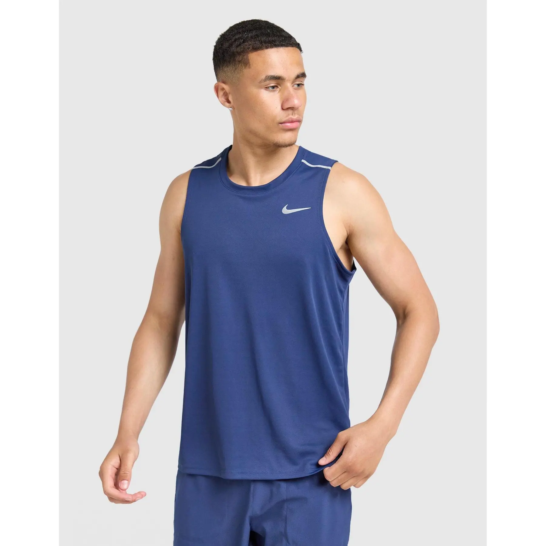 Nike Men's Bleu Dri-Fit Tank Top Miler