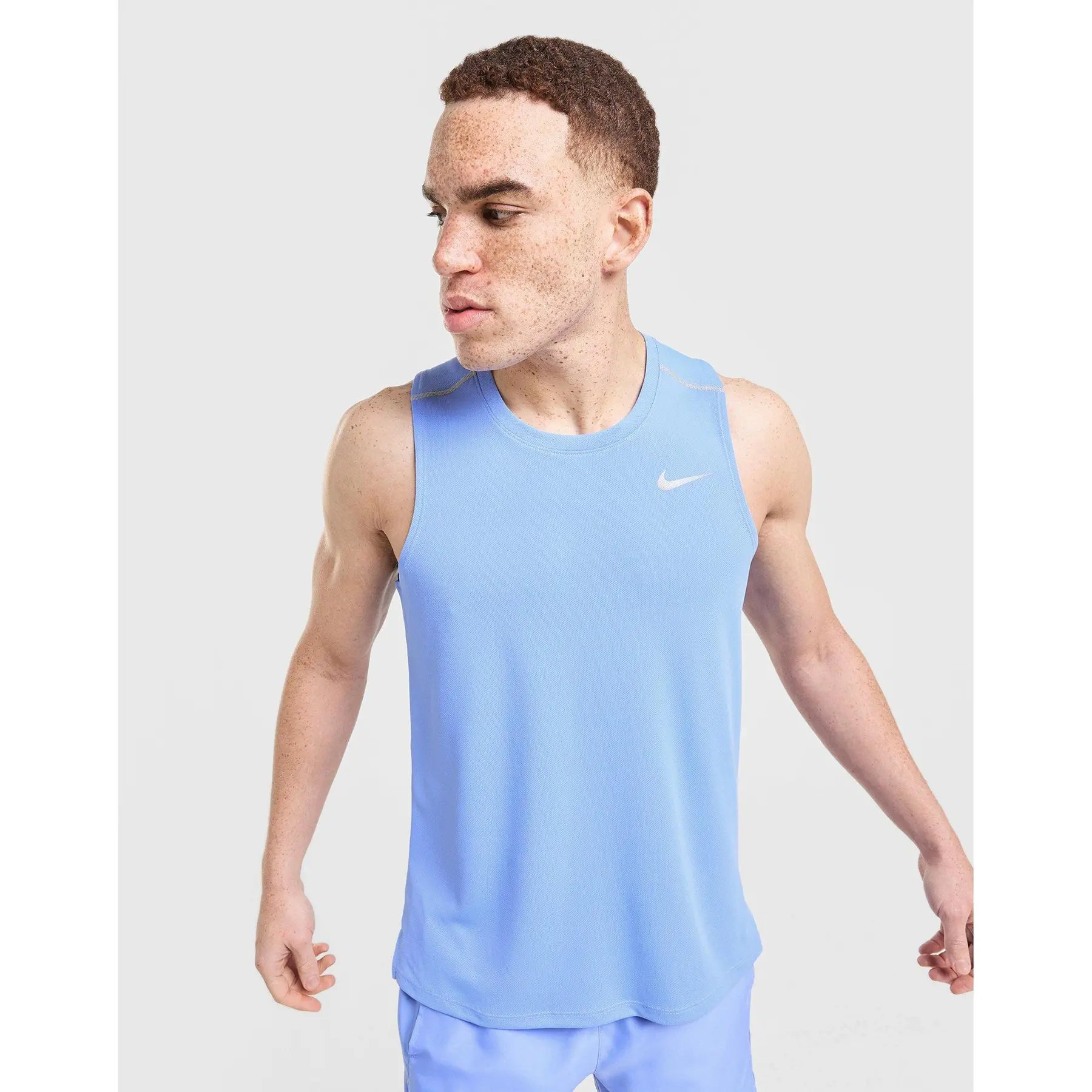 T-shirt Running Nike Dri-FIT Miler Homme bleu