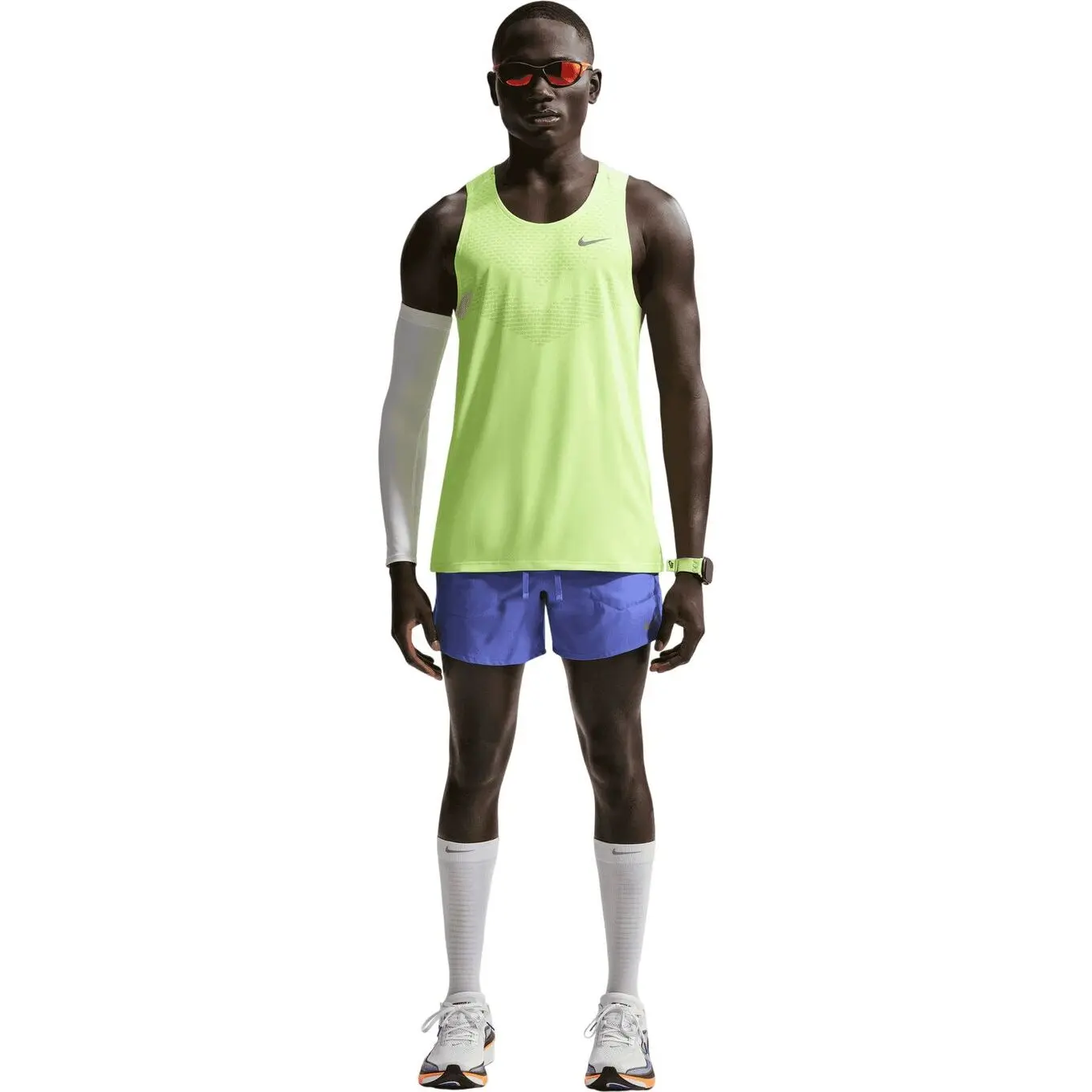 Nike Men's Bleu Shorts With Integrated Undershorts Dri-Fit Stride