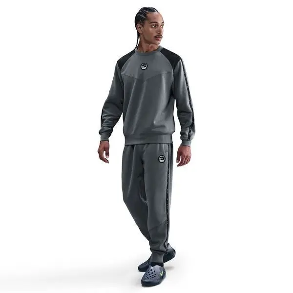 Nike Men's Gris Hooded Sweatshirt Club