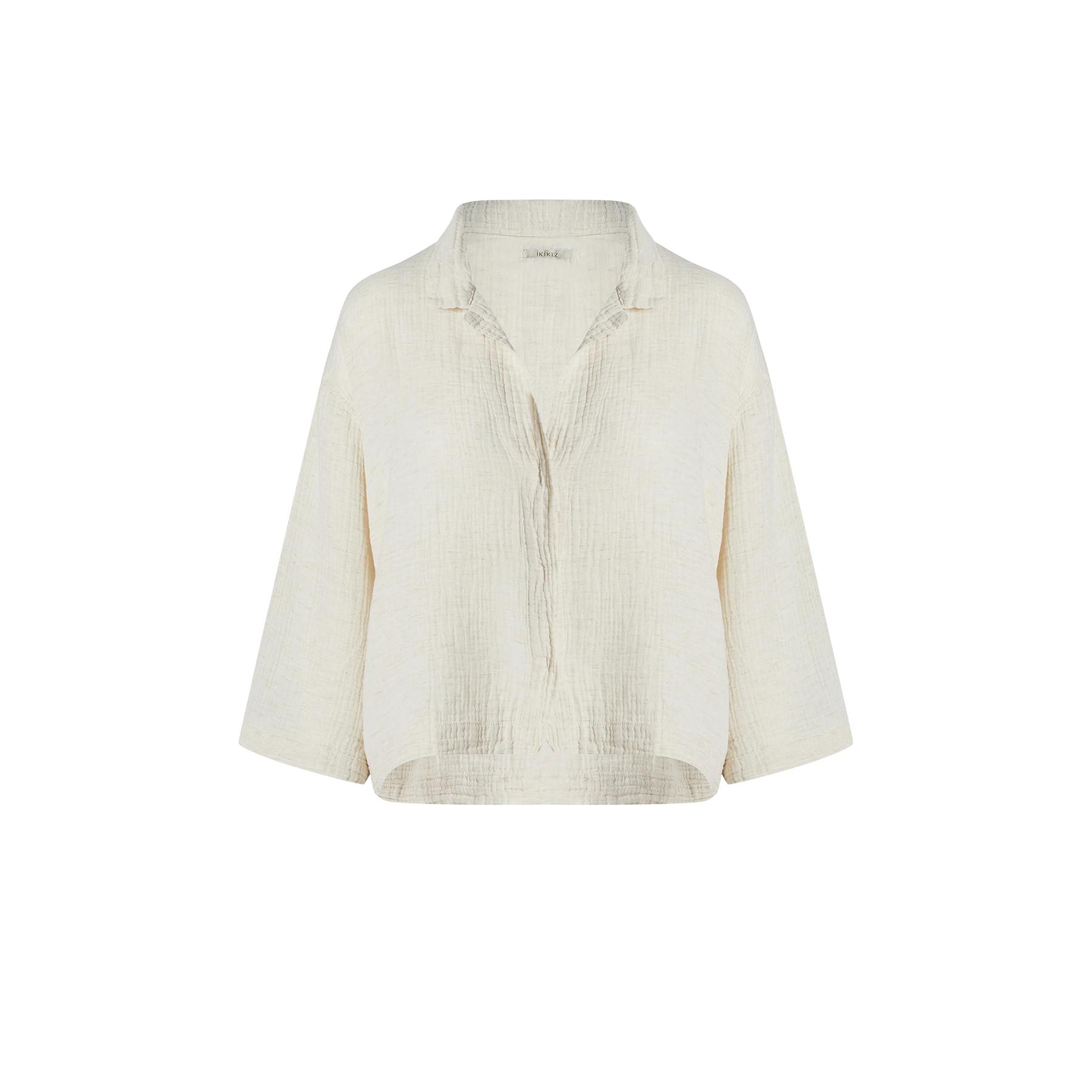 8682376168243 - Frau Hemd zerknittert Ikikiz